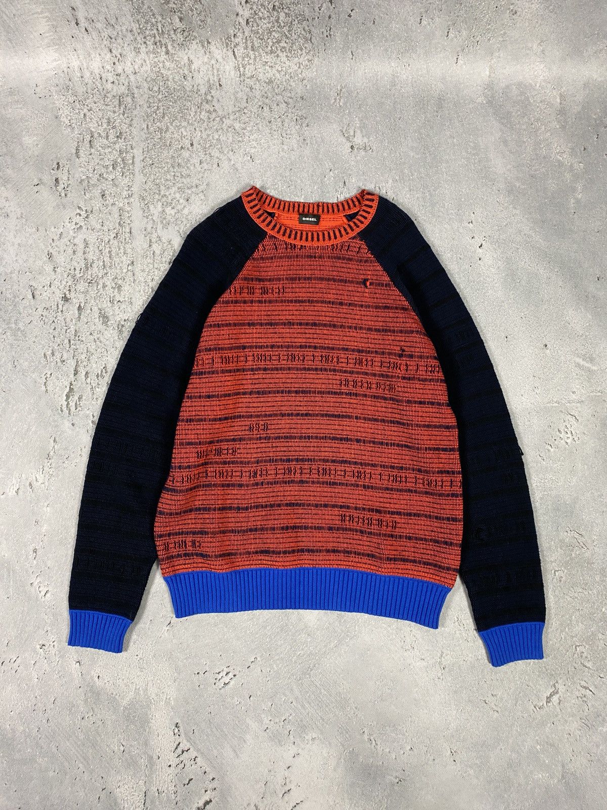 Diesel × Diesel Black Gold × Vintage Diesel distressed Y2k sweater vintage USA Style Size US L / EU 52-54 / 3 - 1 Thumbnail