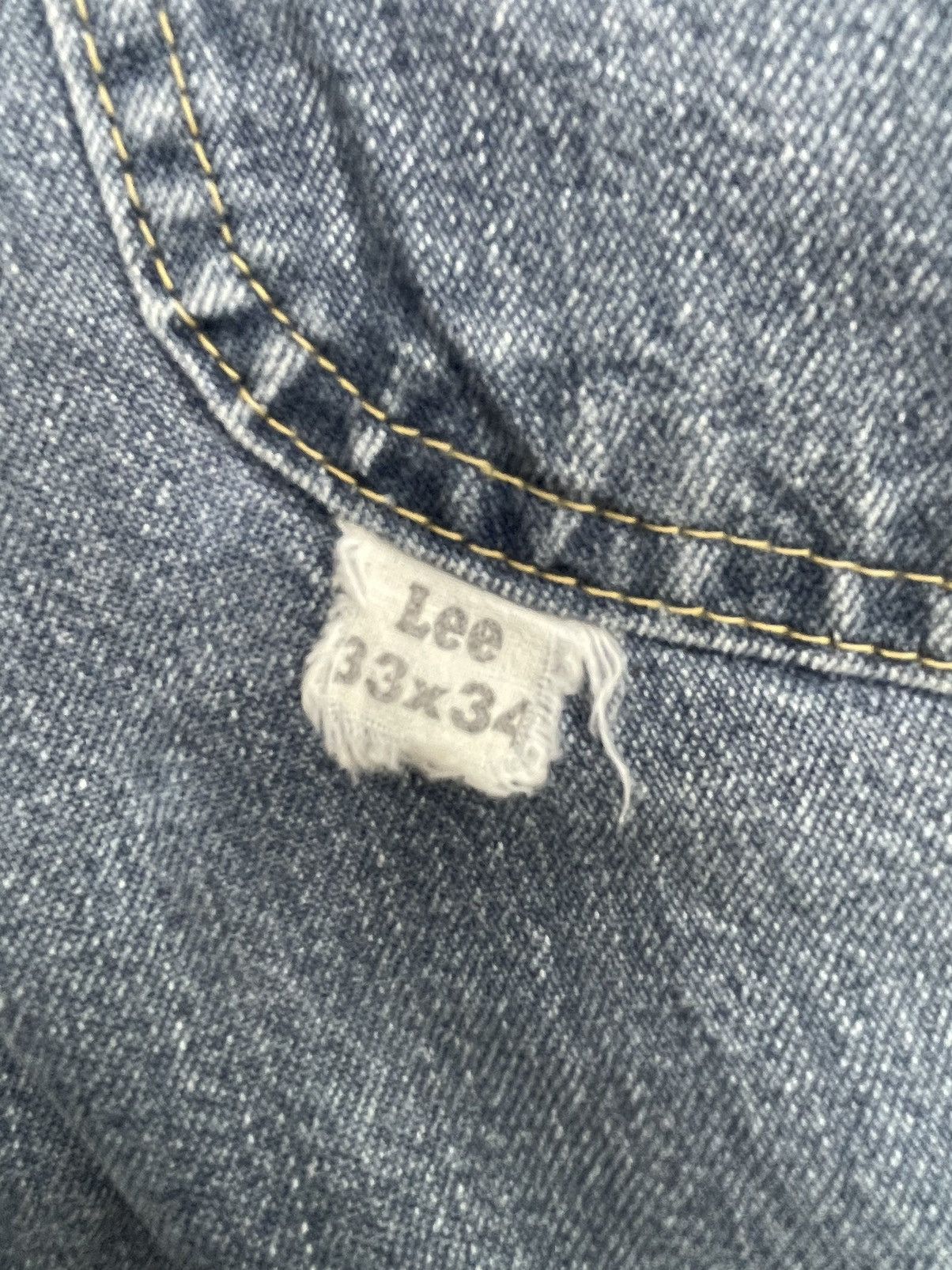 Lee × Vintage Vintage Lee 191 Jelt Denim Union Made Sanforized Size US 33 - 12 Thumbnail