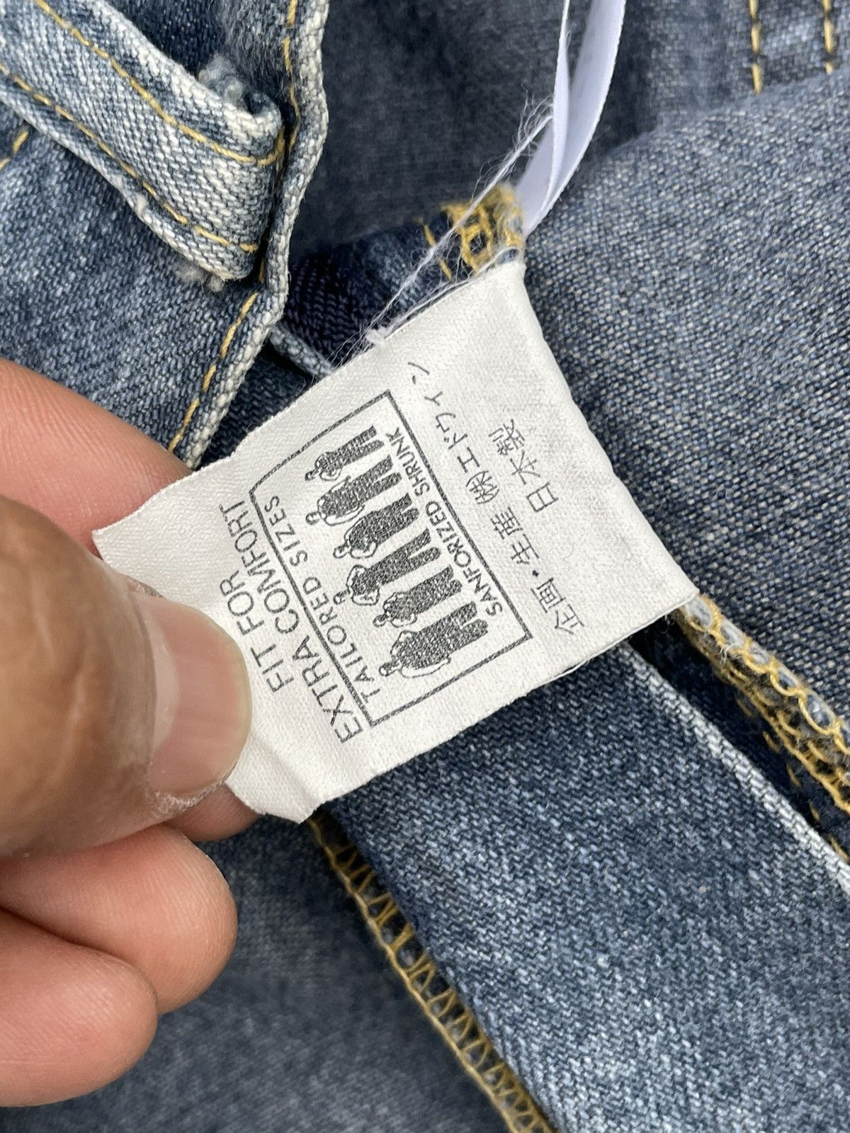 Lee × Vintage Vintage Lee 191 Jelt Denim Union Made Sanforized Size US 33 - 14 Thumbnail