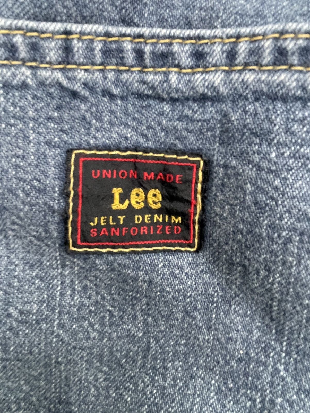 Lee × Vintage Vintage Lee 191 Jelt Denim Union Made Sanforized Size US 33 - 11 Thumbnail