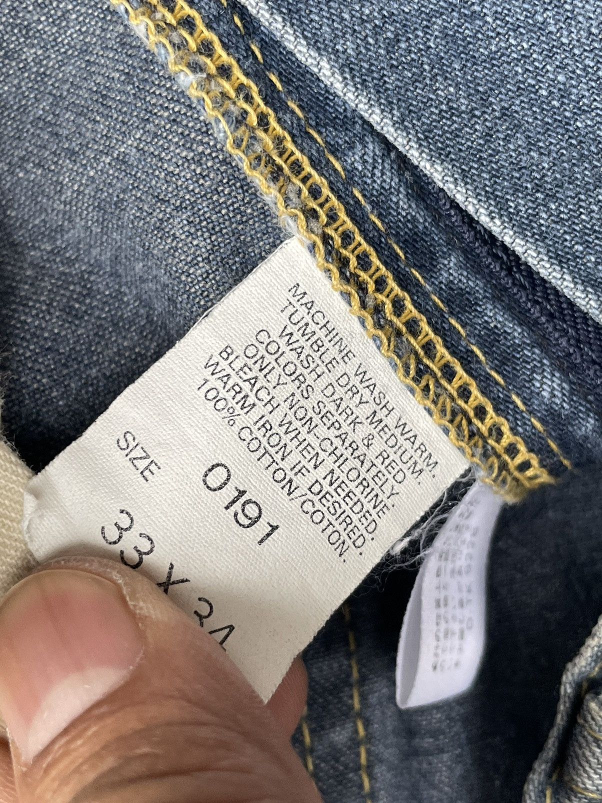 Lee × Vintage Vintage Lee 191 Jelt Denim Union Made Sanforized Size US 33 - 13 Thumbnail