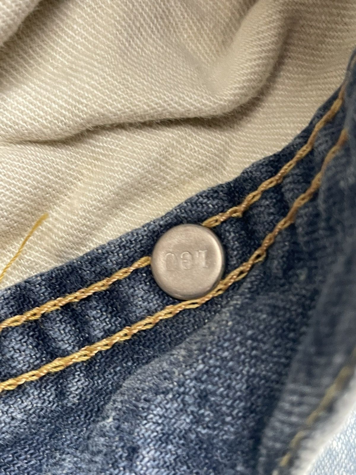 Lee × Vintage Vintage Lee 191 Jelt Denim Union Made Sanforized Size US 33 - 15 Thumbnail