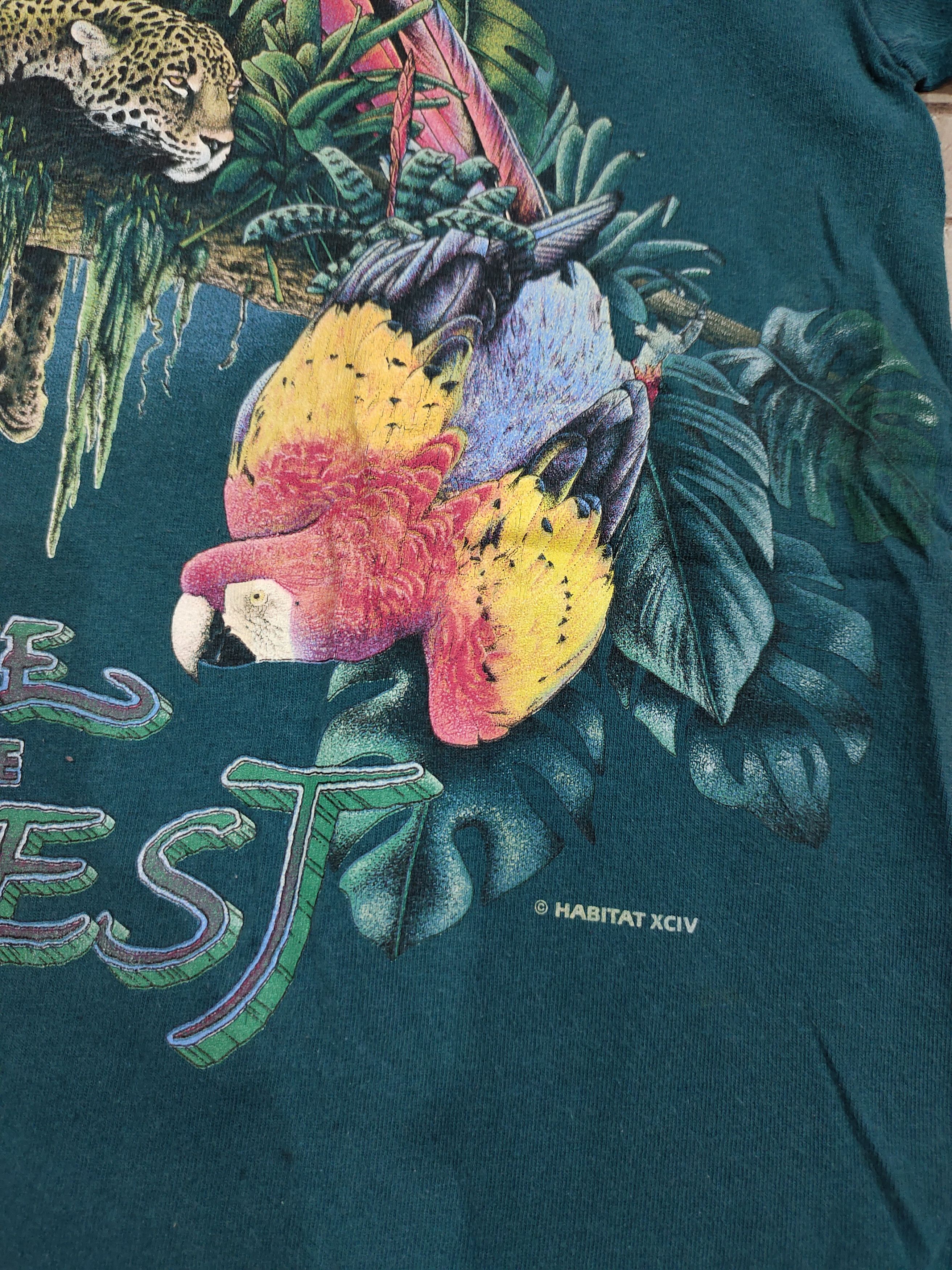 Habitat Vintage Habitat Wake Up To The Rainforest tshirt Size US XL / EU 56 / 4 - 3 Thumbnail
