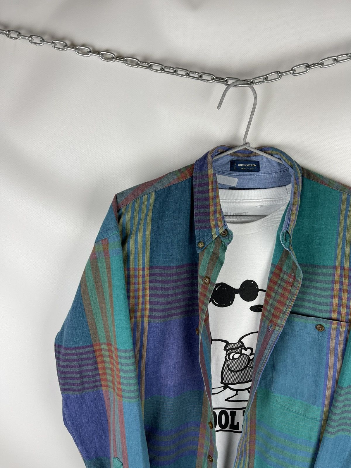 Chaps Ralph Lauren Chaps Ralph Lauren vintage flannel checkered shirt Size US M / EU 48-50 / 2 - 2 Thumbnail