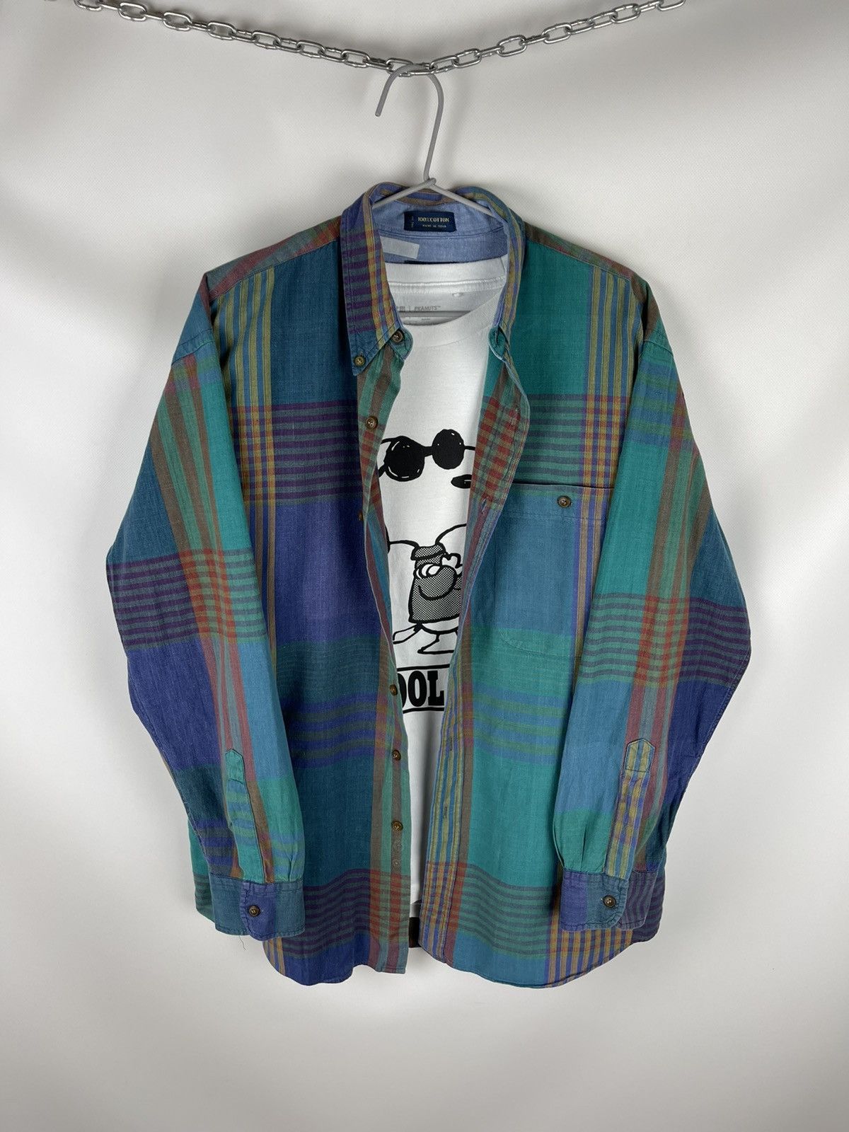 Chaps Ralph Lauren Chaps Ralph Lauren vintage flannel checkered shirt Size US M / EU 48-50 / 2 - 1 Thumbnail