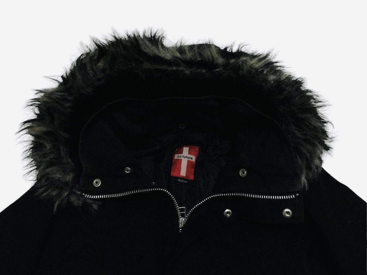 No Future Rare Design Vintage Brand No Future Punk Fur Jacket 1990s Size US M / EU 48-50 / 2 - 7 Thumbnail