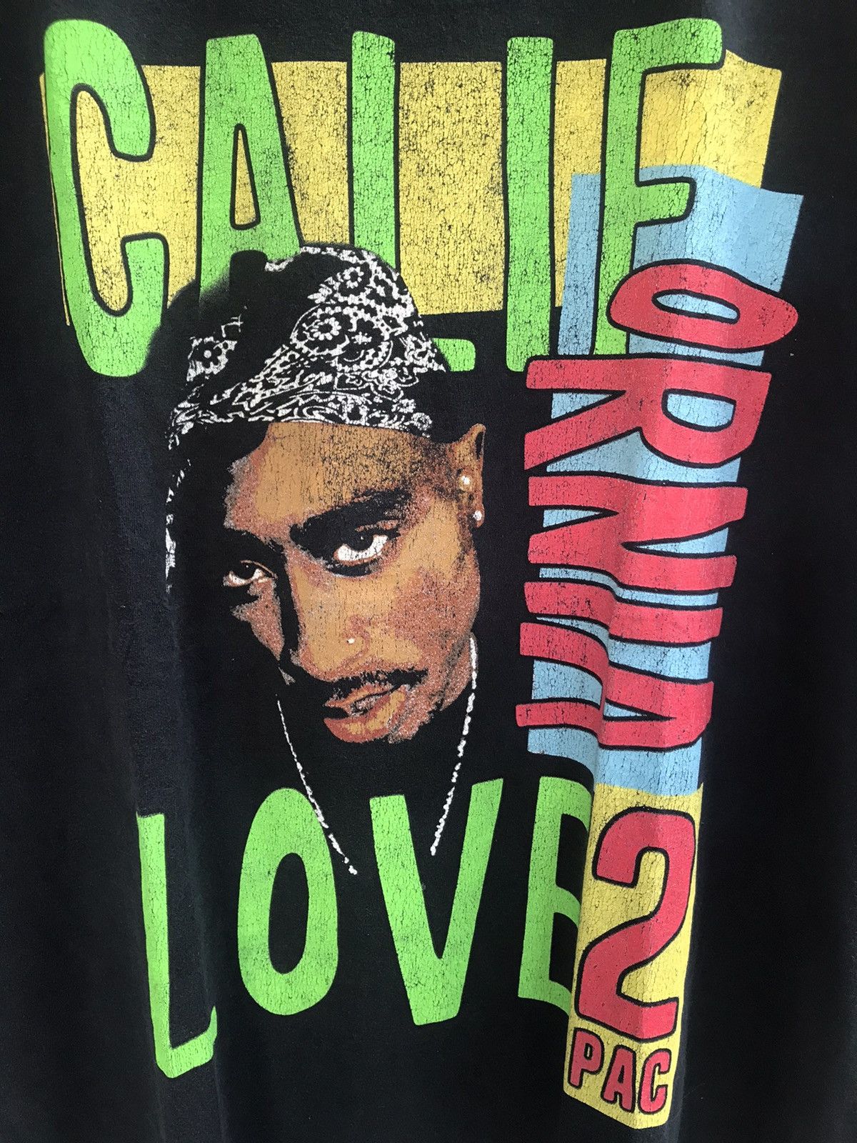 Rap Tees × Vintage Vintage 2pac "California Love 2pac" Size US L / EU 52-54 / 3 - 2 Thumbnail