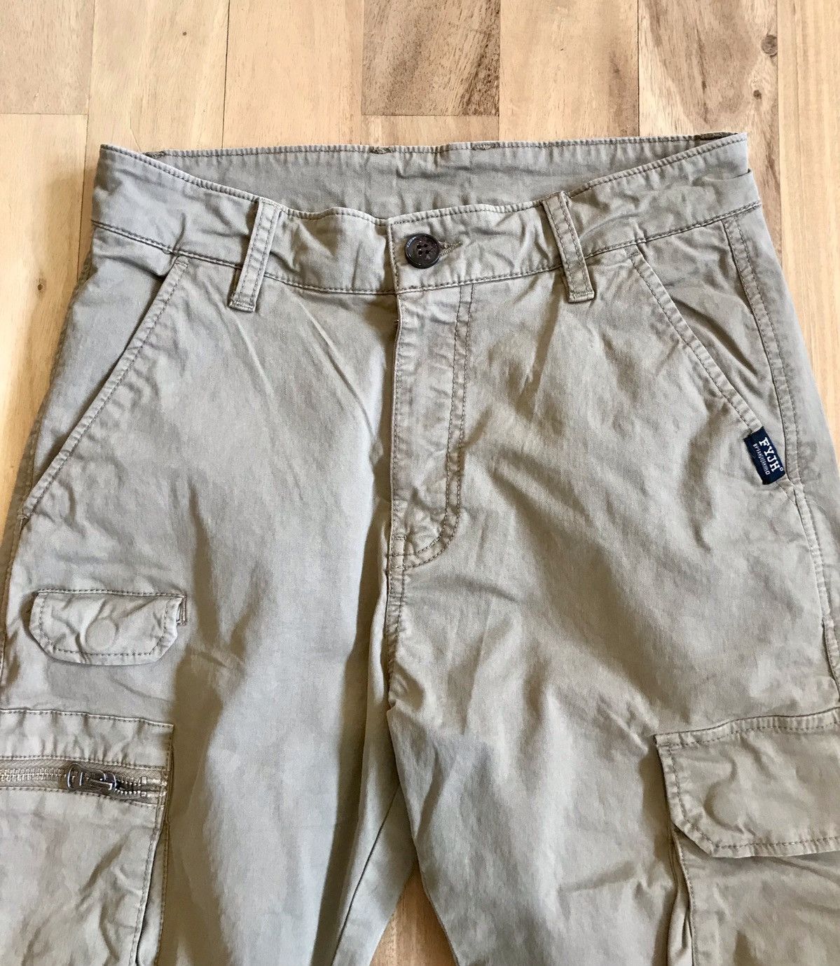 Vintage Vintage Jogger Style Tan Cargo Pants 36w Size US 36 / EU 52 - 3 Thumbnail