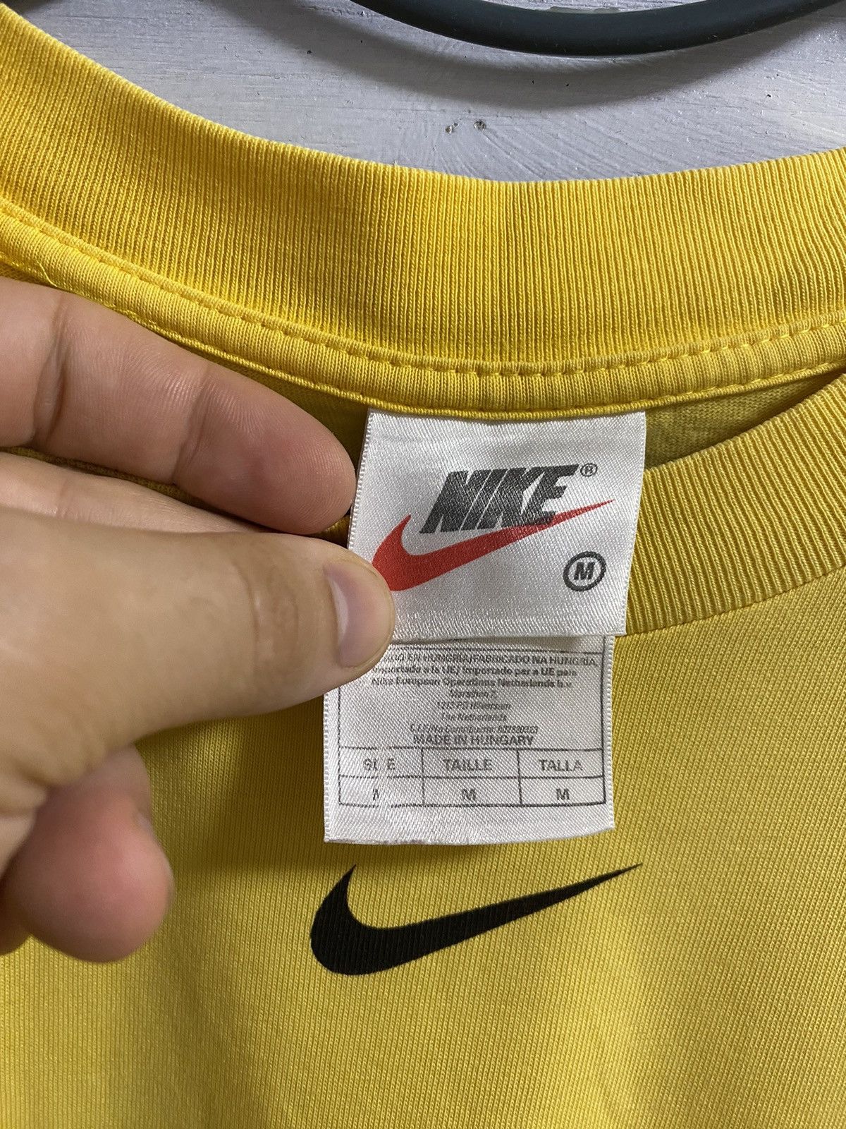 Nike Rare Vintage T-Shirt Nike Centr Logo Drill small big swoosh. Size US M / EU 48-50 / 2 - 6 Thumbnail