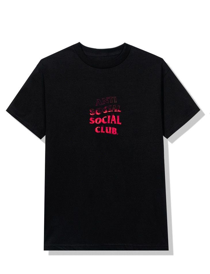 Anti Social Social Club × Members Only DS weekly ASSC Pink Flame A Fire inside Black Tee FTP BAPE Size US XXL / EU 58 / 5 - 4 Thumbnail