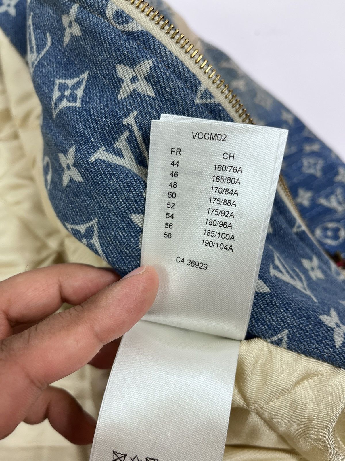 Louis Vuitton Floral Monogram distressed padded denim jacket Size US XXL / EU 58 / 5 - 21 Thumbnail
