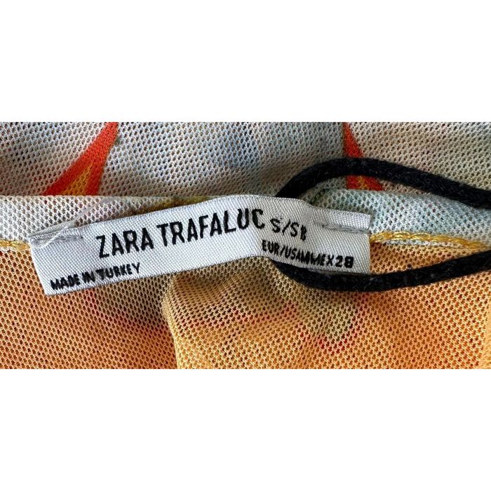 Zara NWT Zara Sheer Yellow Golden Daisy Mesh Bodysuit Small Grailed