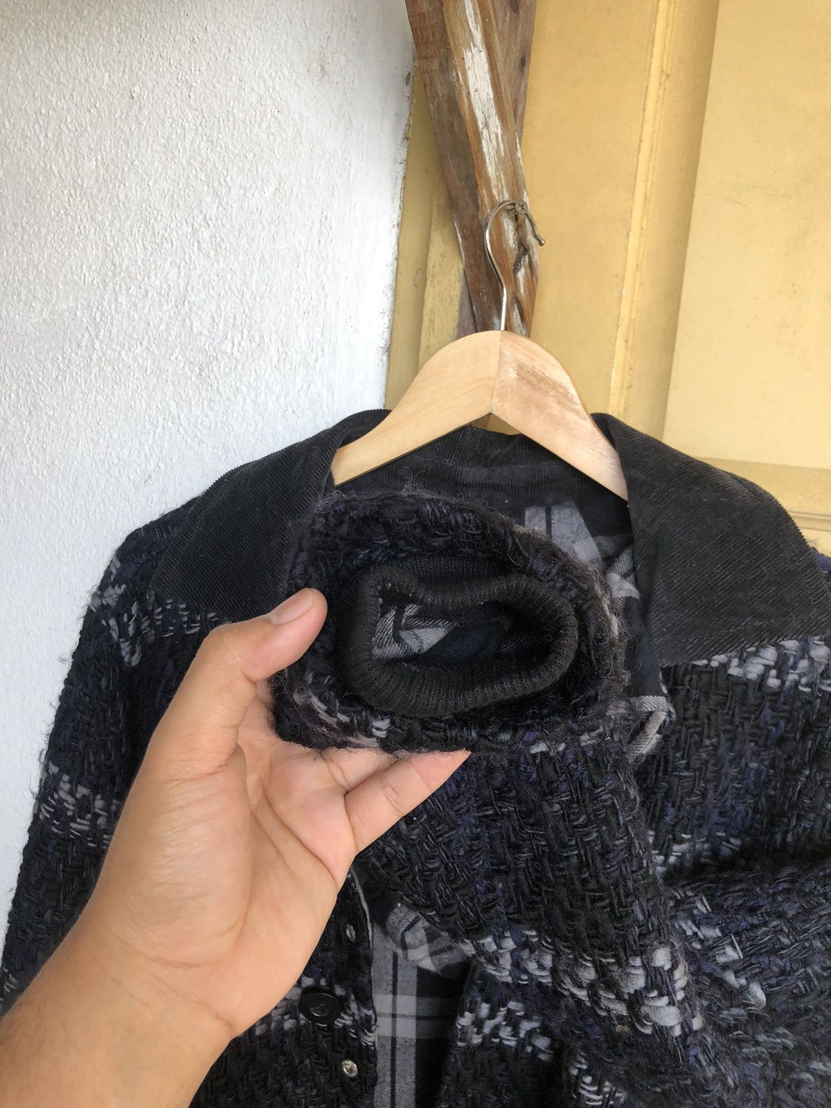 Sacai Rare❗️Sacai Chitose Abe's Reversible Knit Wool Coat Size US S / EU 44-46 / 1 - 19 Thumbnail