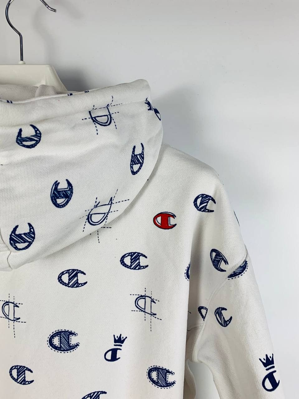 Champion Champion hoodie monogram white S Size S / US 4 / IT 40 - 9 Thumbnail