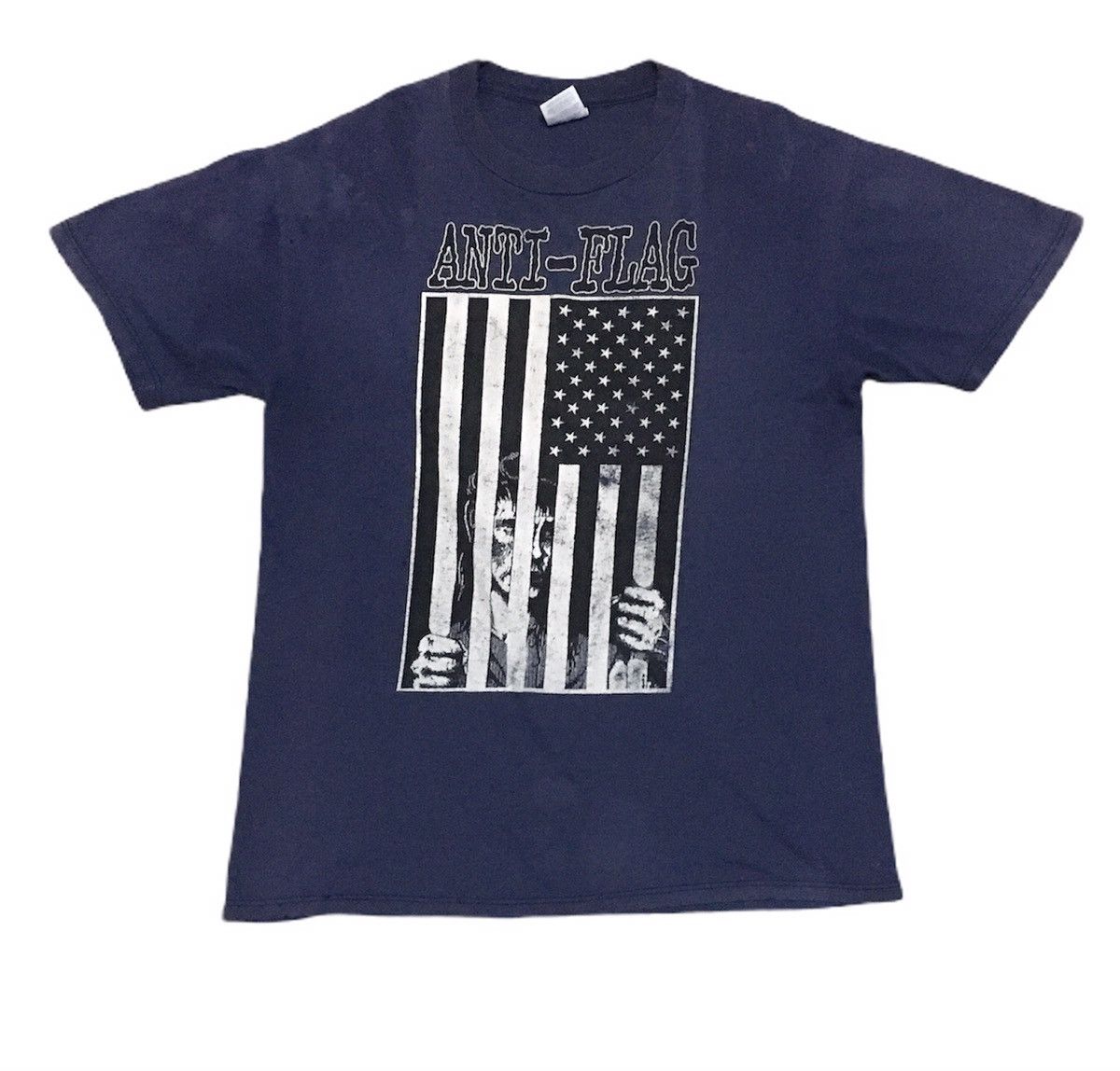 Rare Design Vintage Rock Band Anti Flag T-shirt 1990s