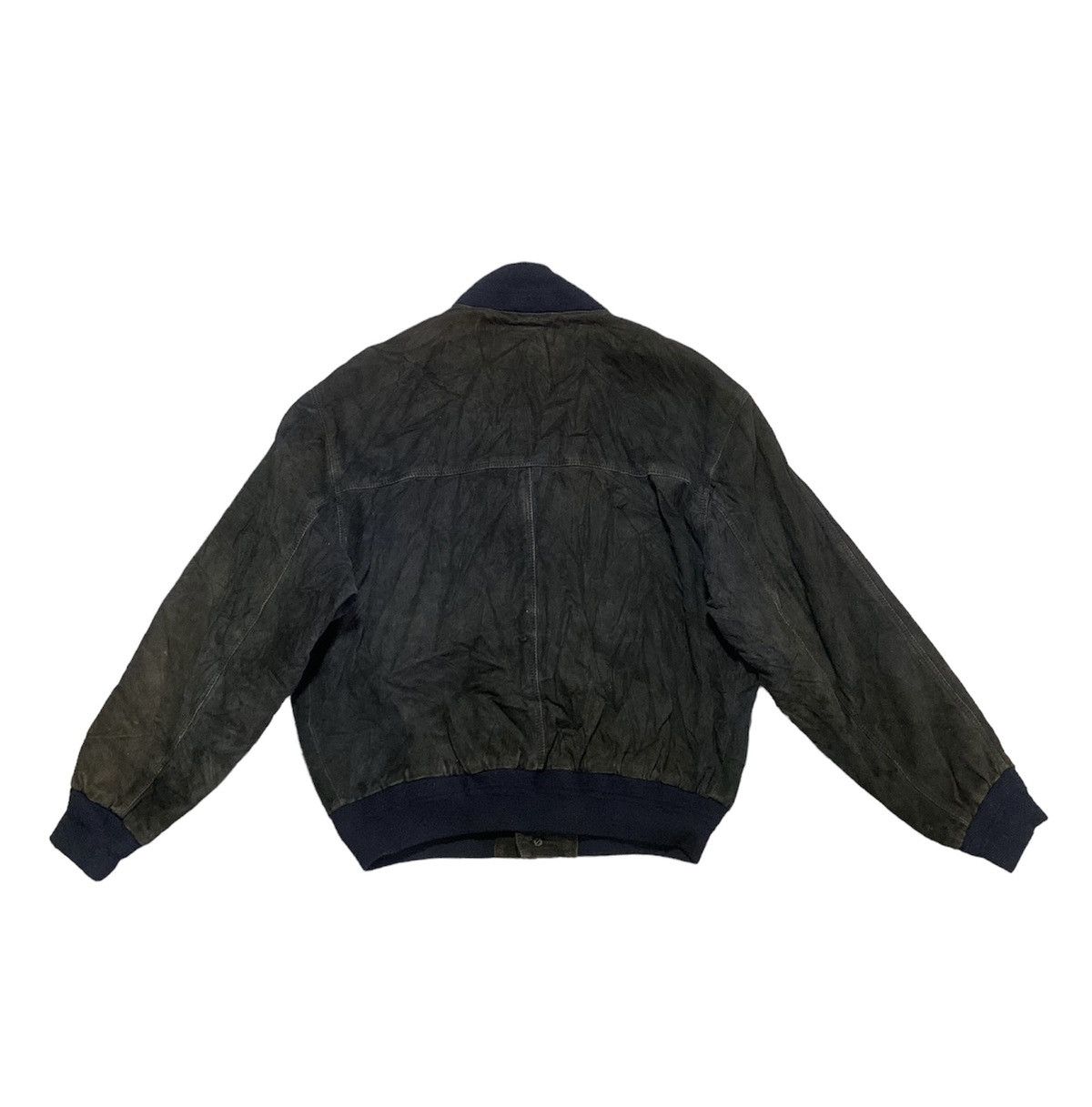 Japanese Brand Vintage Japanese Brand Suede Leather Bomber Jacket Size US L / EU 52-54 / 3 - 2 Thumbnail