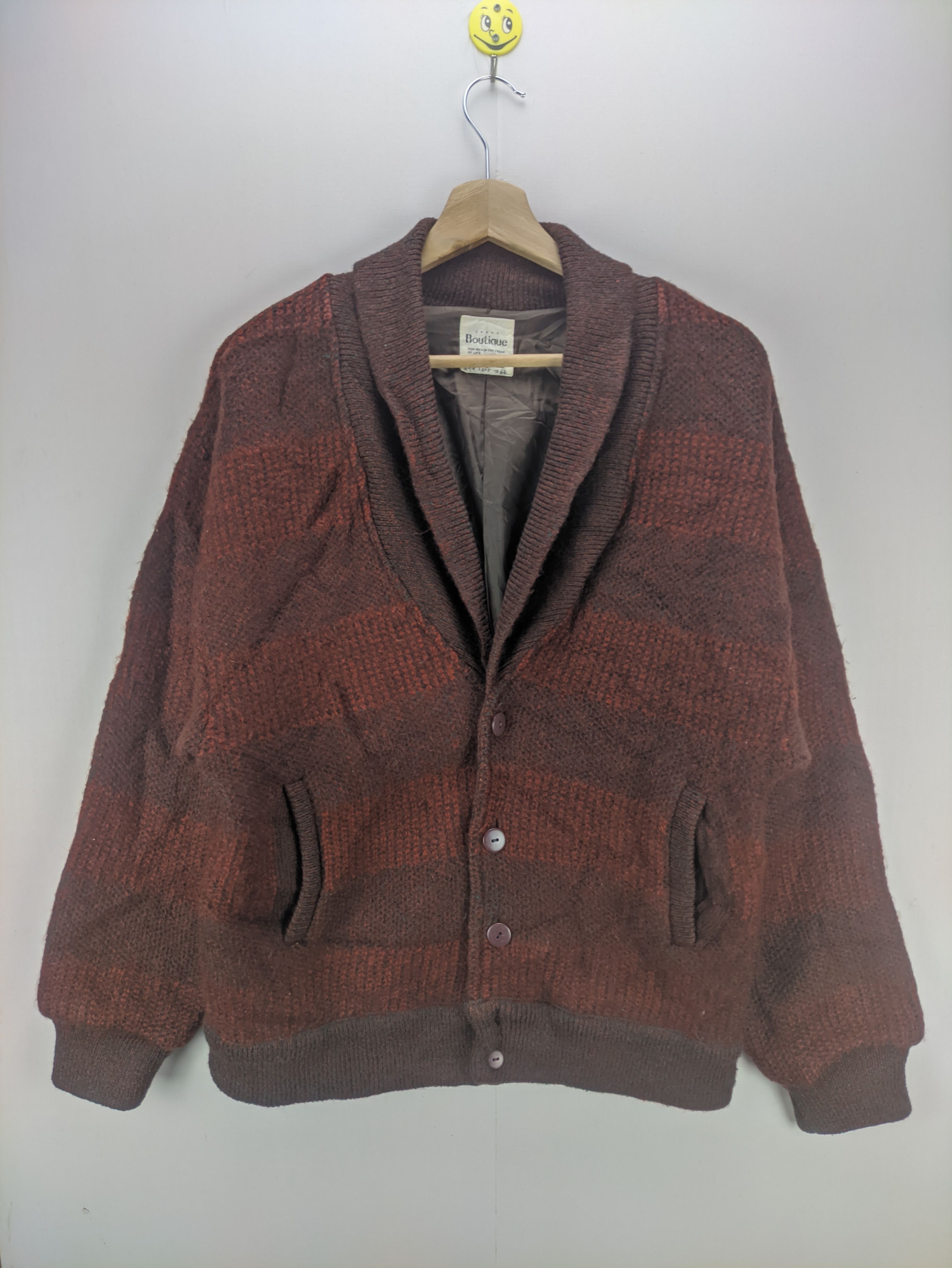 Japanese Brand Steals🔥Vintage Knit Cardigan Jacket by Cross Boutique Size US M / EU 48-50 / 2 - 1 Thumbnail
