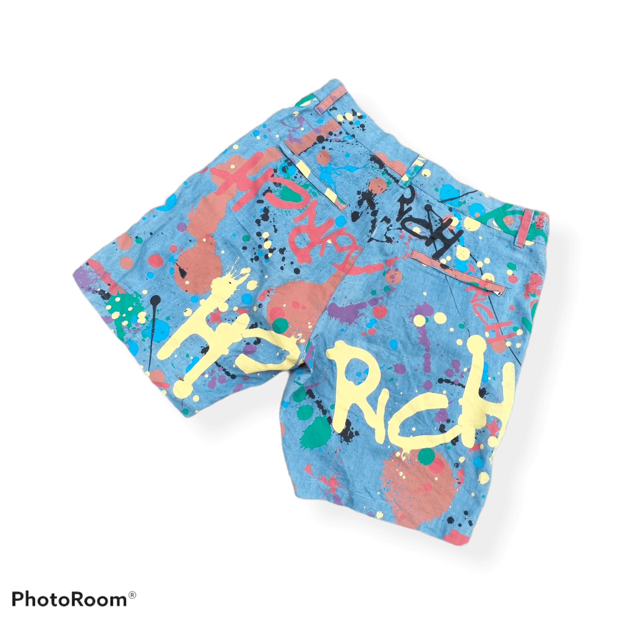 Joyrich ⚡️Rare⚡️ Joyrich Paint Splatter Shorts Size US 30 / EU 46 - 2 Thumbnail