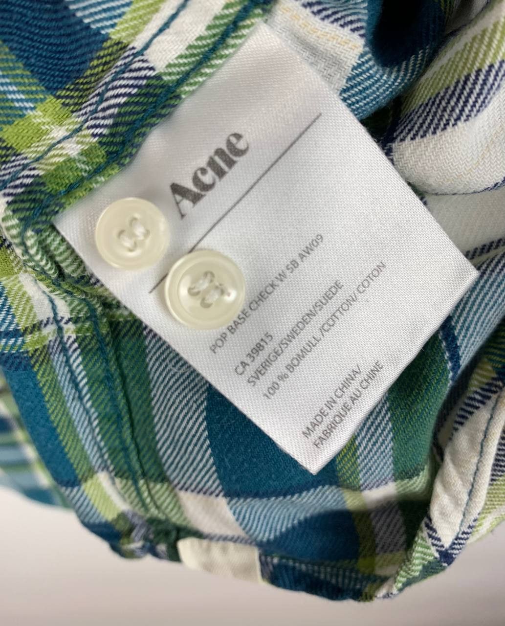 Acne Studios Acne shirt button ups multi cotton 36 Size US S / EU 44-46 / 1 - 8 Thumbnail