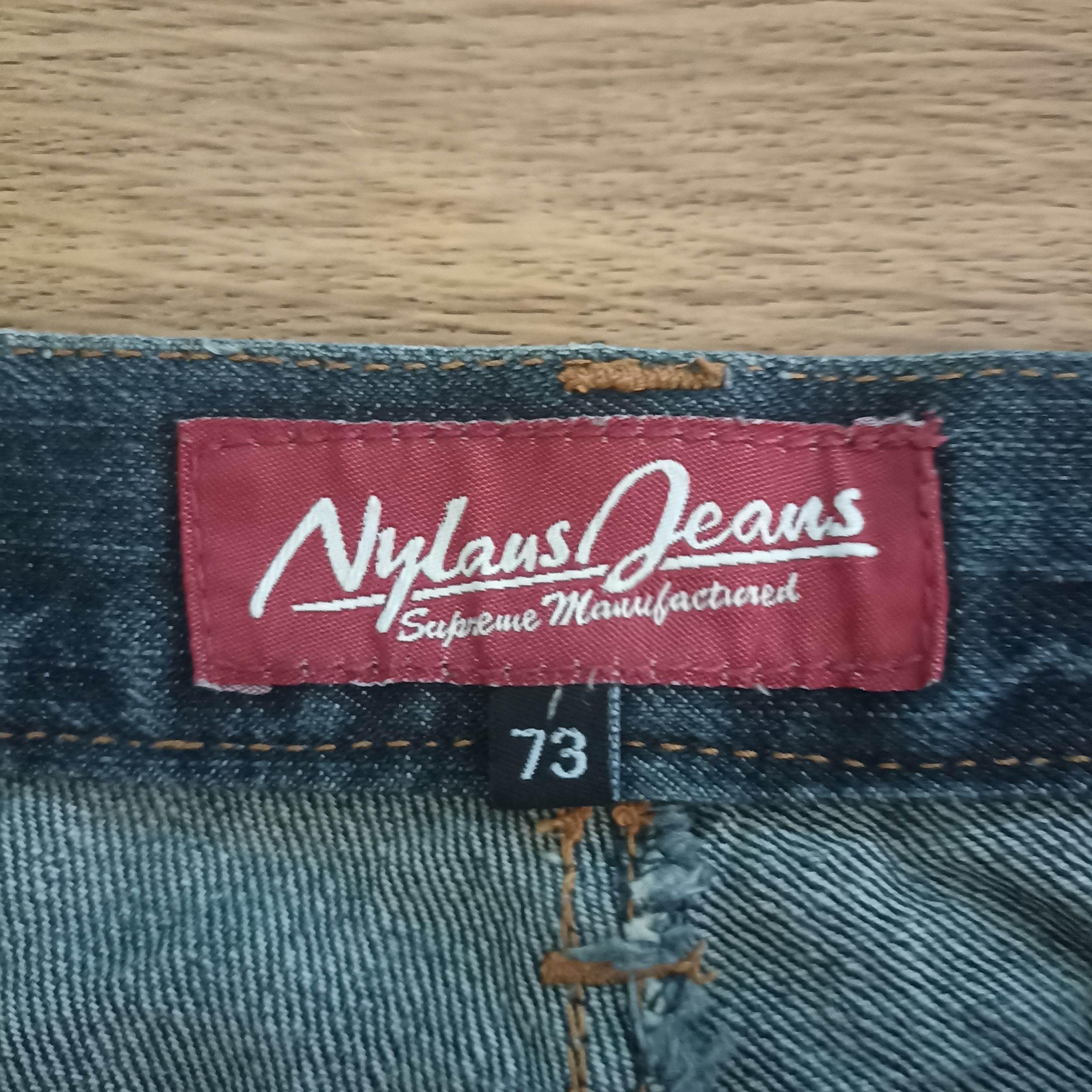 Japanese Brand Nylaus Jeans Doublewaist Distressed Denim Jeans Size US 27 - 11 Thumbnail