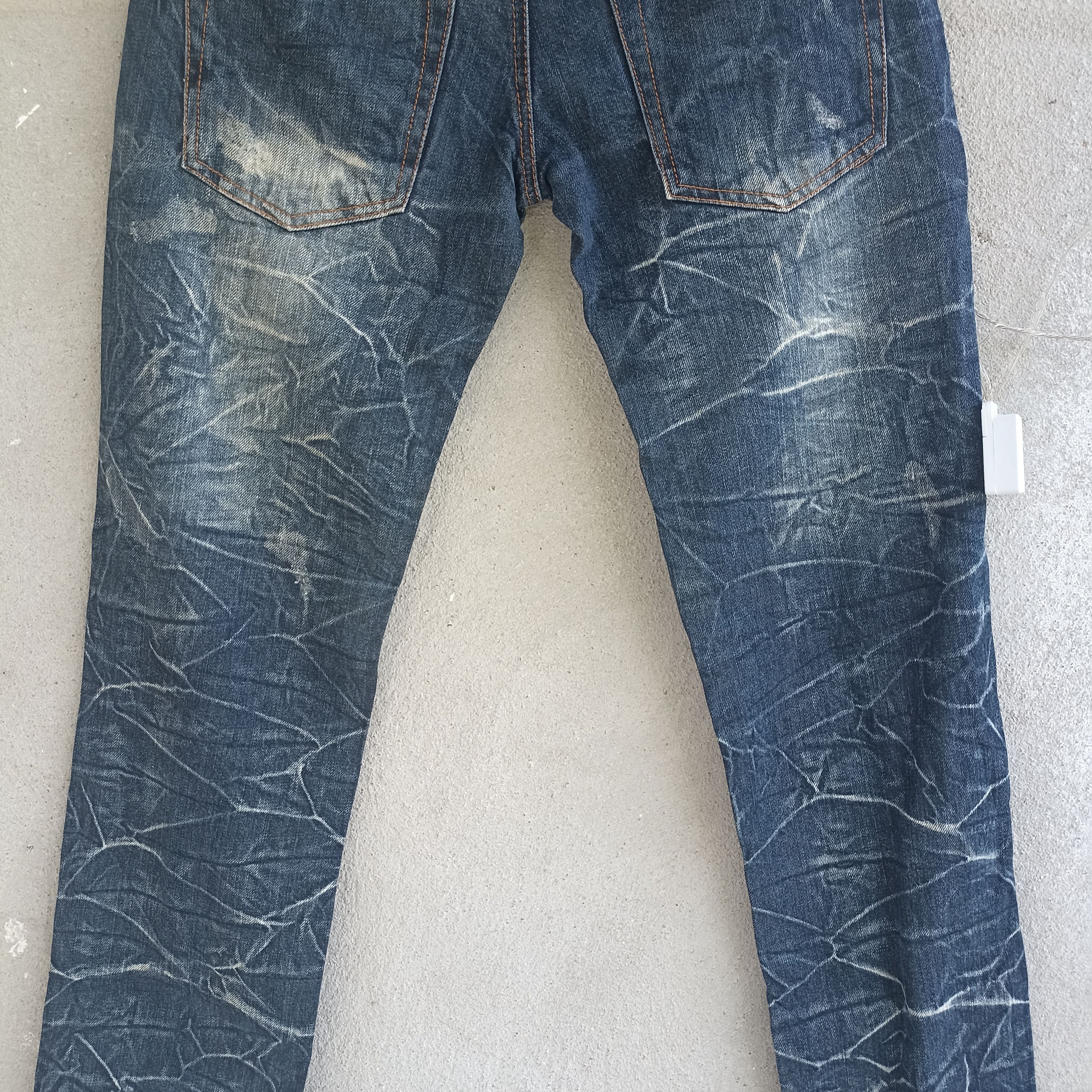 Japanese Brand Nylaus Jeans Doublewaist Distressed Denim Jeans Size US 27 - 9 Thumbnail