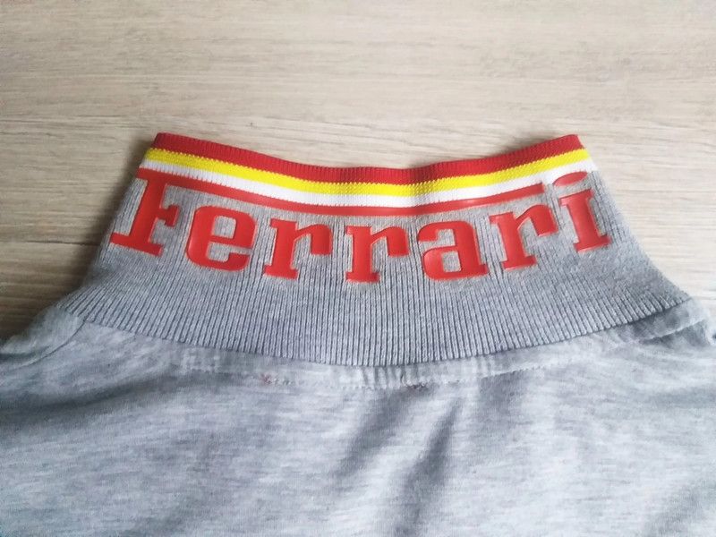 Ferrari Ferrari Scuderia Long Sleeve Polo Shirt Grey Size US XL / EU 56 / 4 - 6 Thumbnail