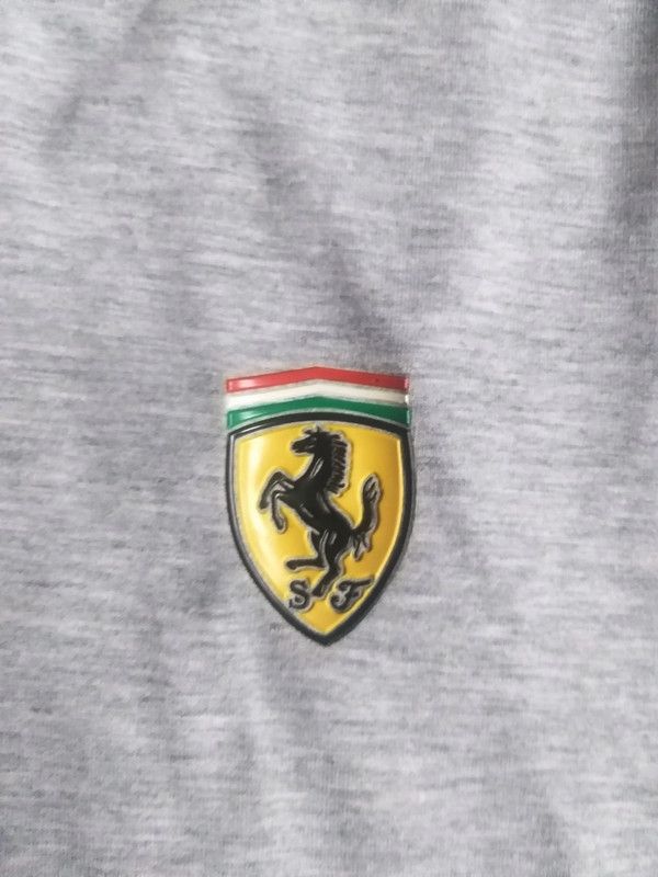 Ferrari Ferrari Scuderia Long Sleeve Polo Shirt Grey Size US XL / EU 56 / 4 - 5 Thumbnail