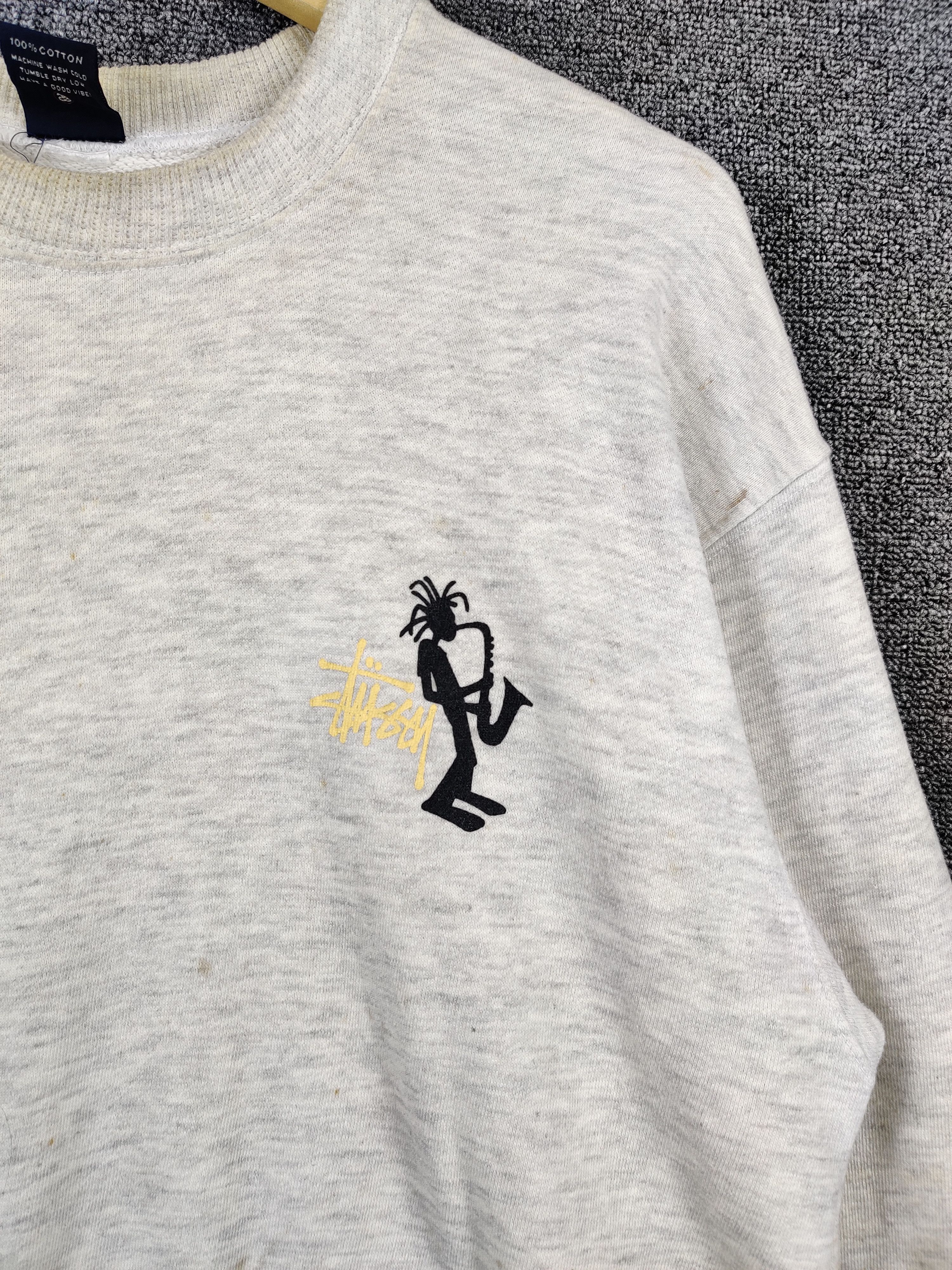 Stussy Vintage Stussy Trumpet Man Crewneck Sweatshirt Size US L / EU 52-54 / 3 - 4 Thumbnail