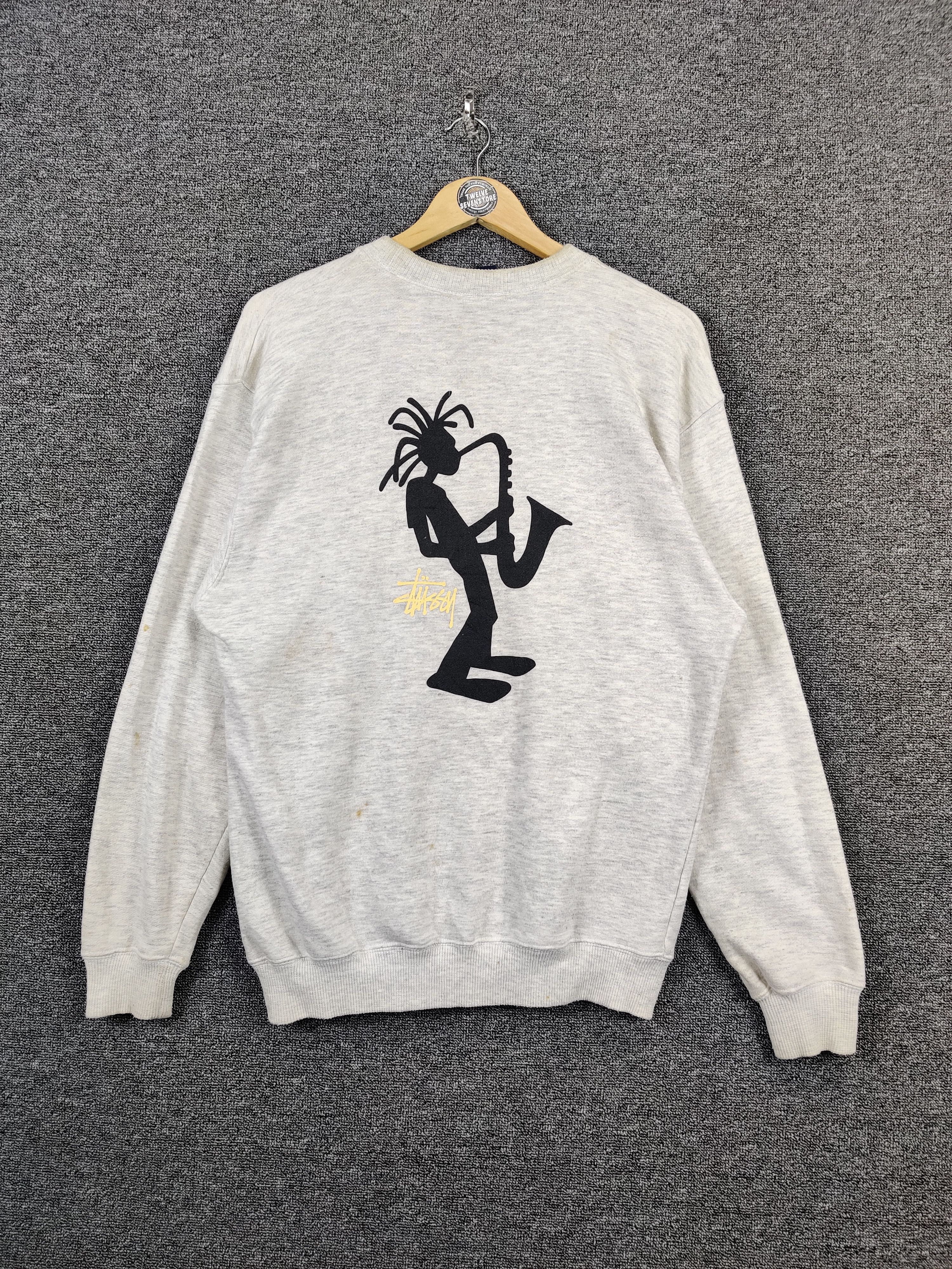 Stussy Vintage Stussy Trumpet Man Crewneck Sweatshirt Size US L / EU 52-54 / 3 - 1 Thumbnail