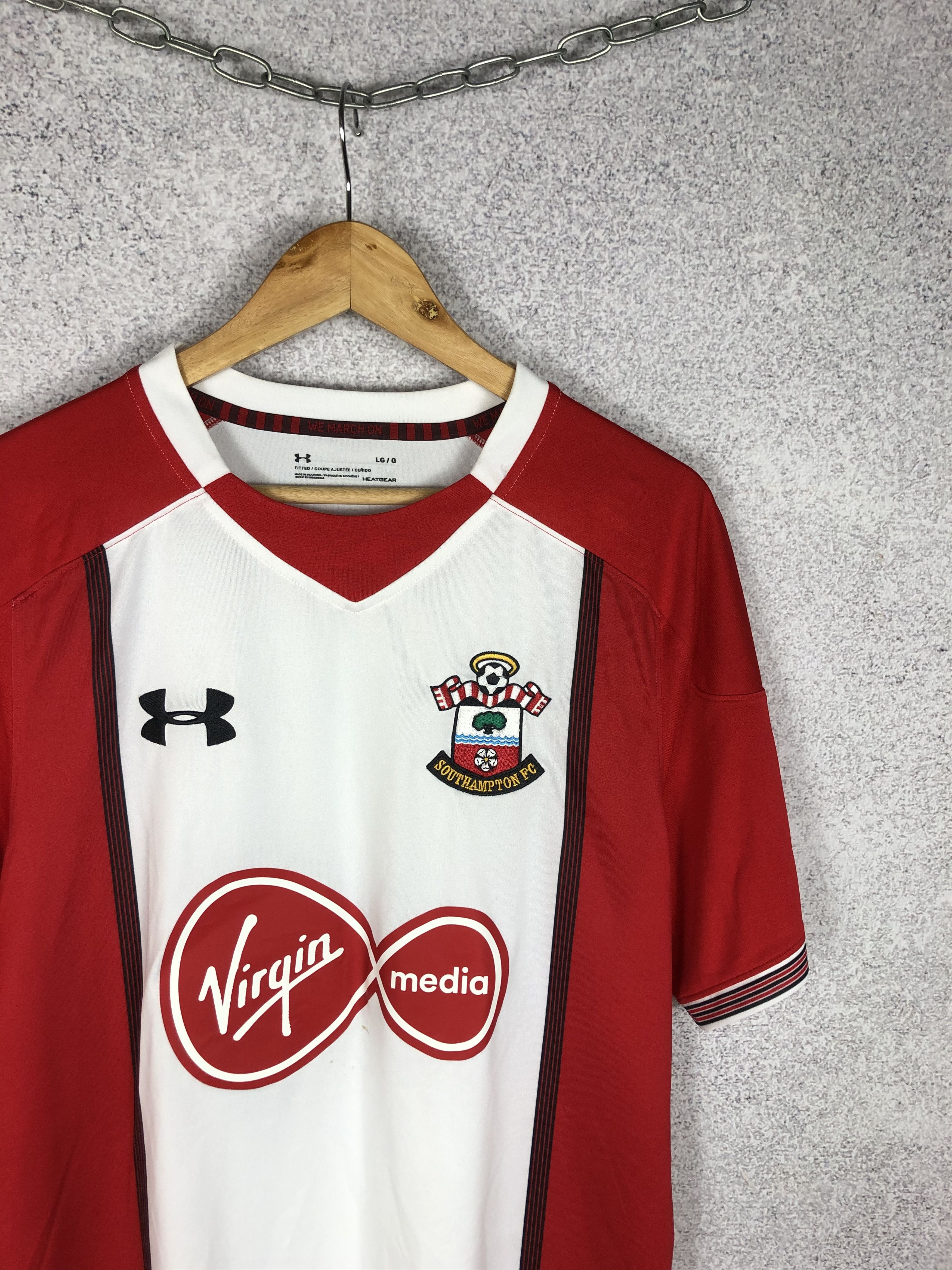 Vintage FC Southampton Under Armour Football Shirt Soccer Jersey Size US L / EU 52-54 / 3 - 2 Thumbnail