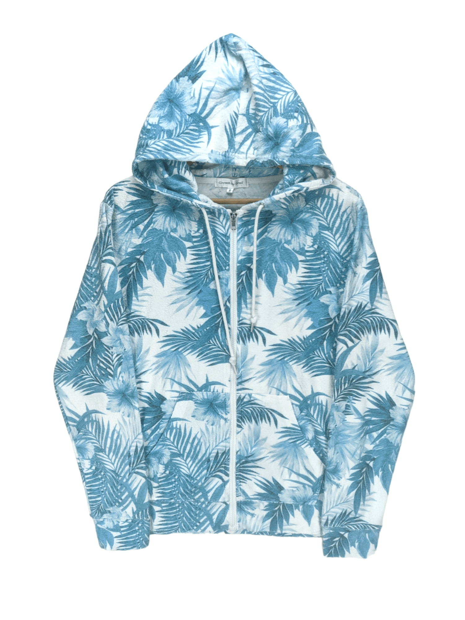 Japanese Brand Steals🔥Hoodie Zipper Leaves Design Hawaii Style Size US M / EU 48-50 / 2 - 8 Thumbnail