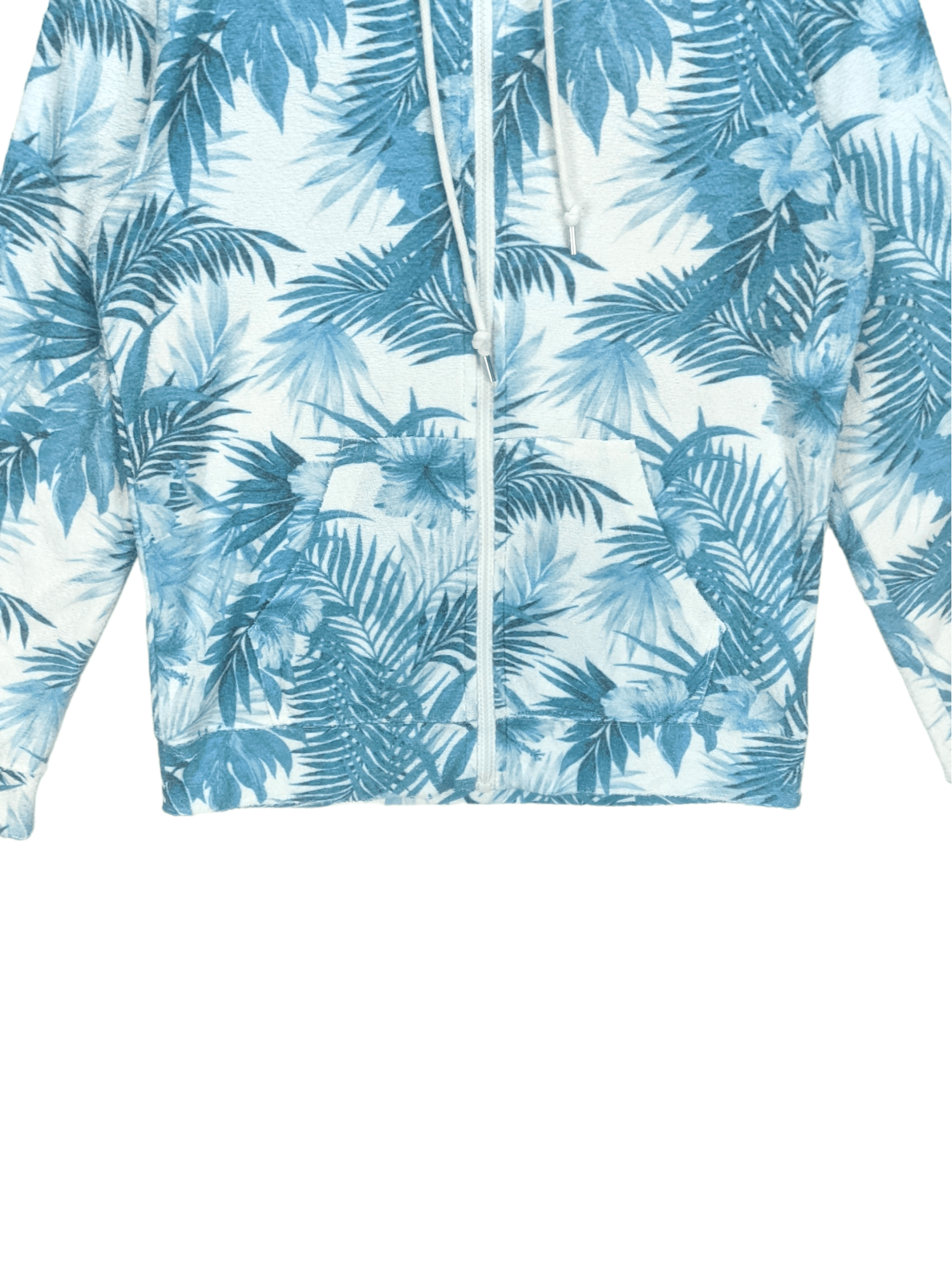 Japanese Brand Steals🔥Hoodie Zipper Leaves Design Hawaii Style Size US M / EU 48-50 / 2 - 7 Thumbnail
