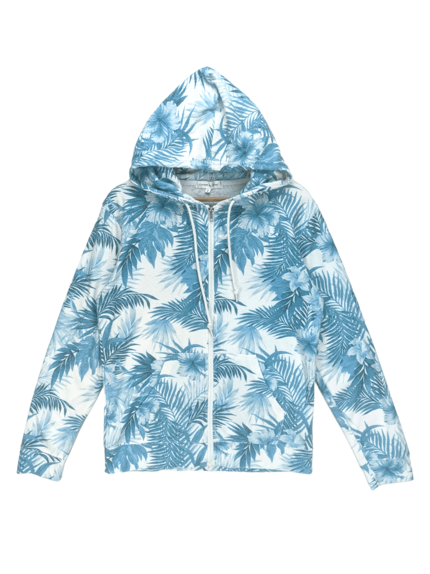 Japanese Brand Steals🔥Hoodie Zipper Leaves Design Hawaii Style Size US M / EU 48-50 / 2 - 1 Thumbnail