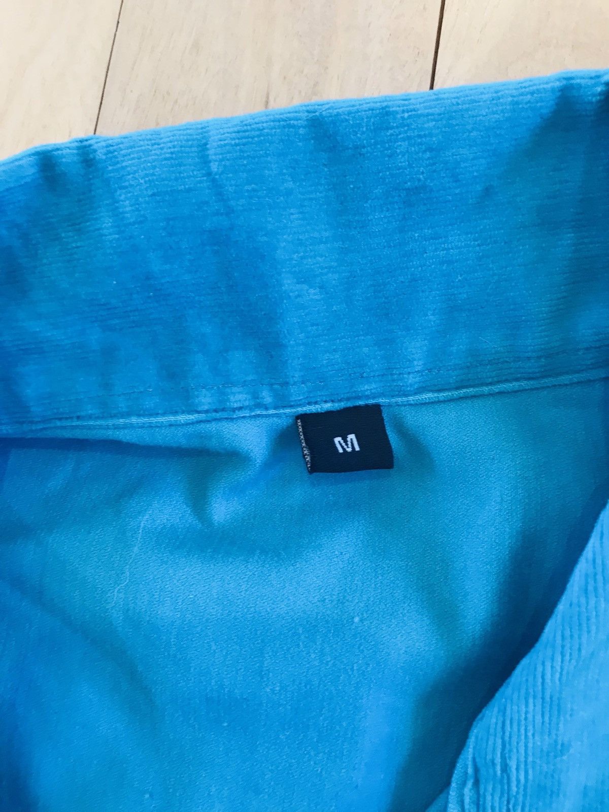 Vintage Vintage Blue/Teal Corduroy Button-Up Shirt Size US M / EU 48-50 / 2 - 4 Thumbnail