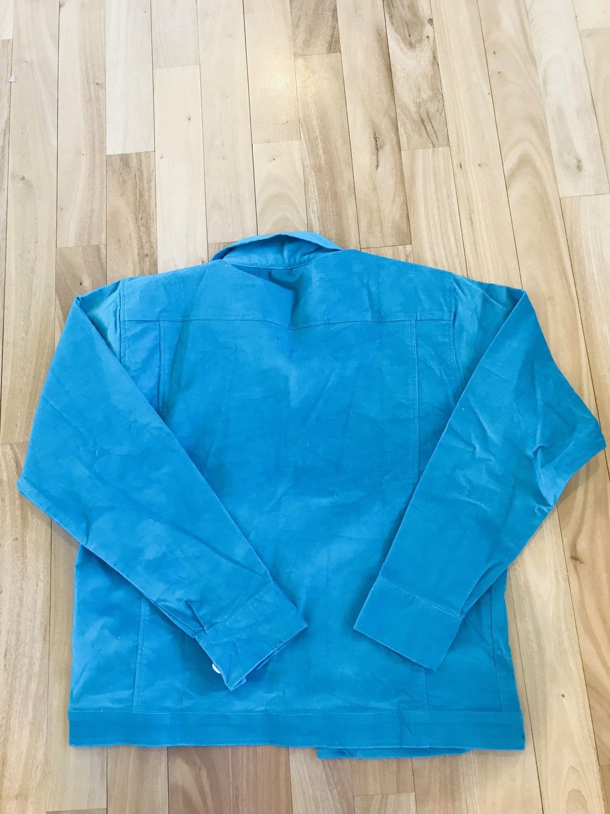 Vintage Vintage Blue/Teal Corduroy Button-Up Shirt Size US M / EU 48-50 / 2 - 3 Thumbnail
