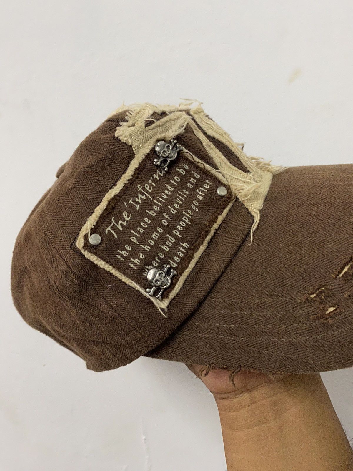 Vintage VTG ✝️ Distress The Inferno Cross Hat Size ONE SIZE - 6 Thumbnail