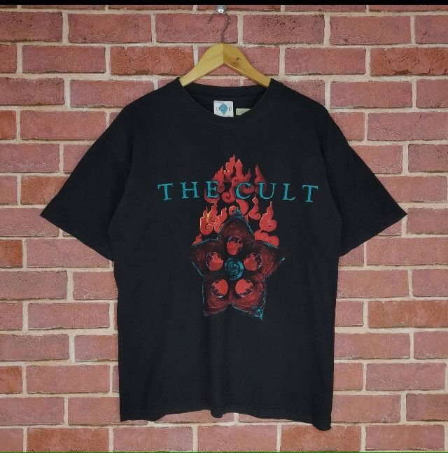 Band Tees Vintage The Cult Post Punk Heavy Metal Promo Music Shirt Size US M / EU 48-50 / 2 - 1 Thumbnail