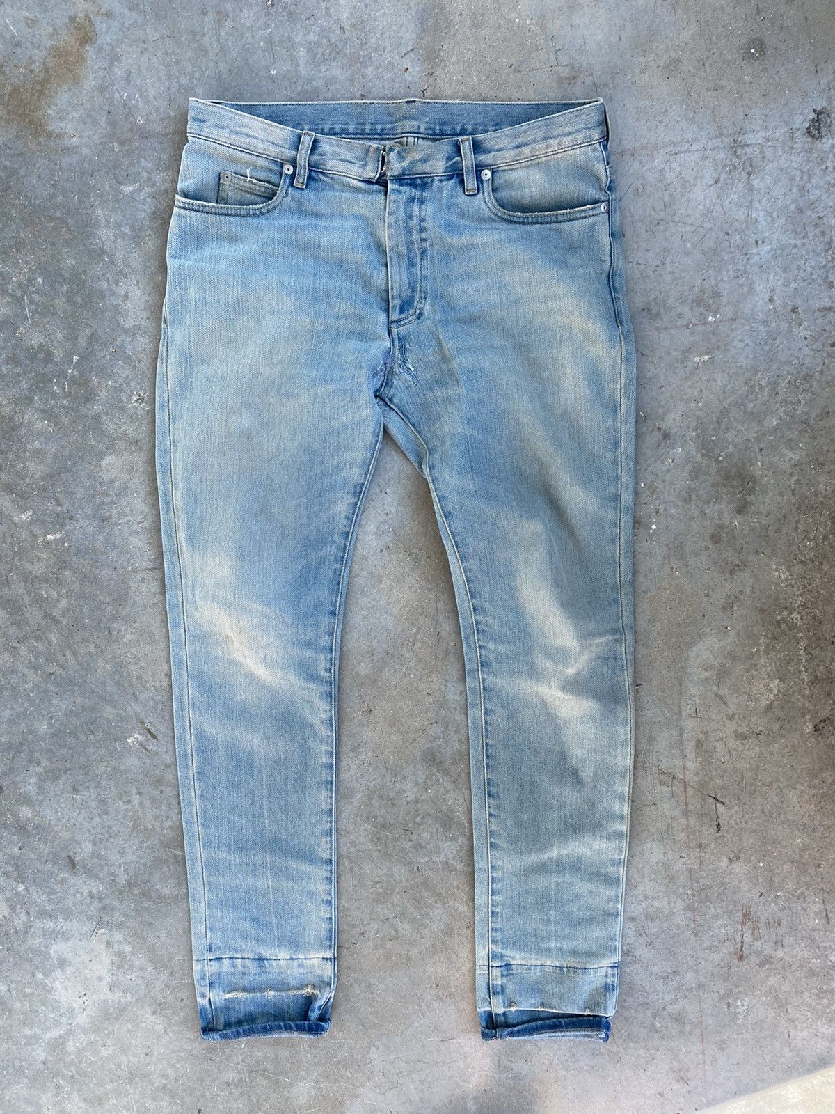Archive Maison Margelia Double Hem Denim Blue Jeans Sz. 30