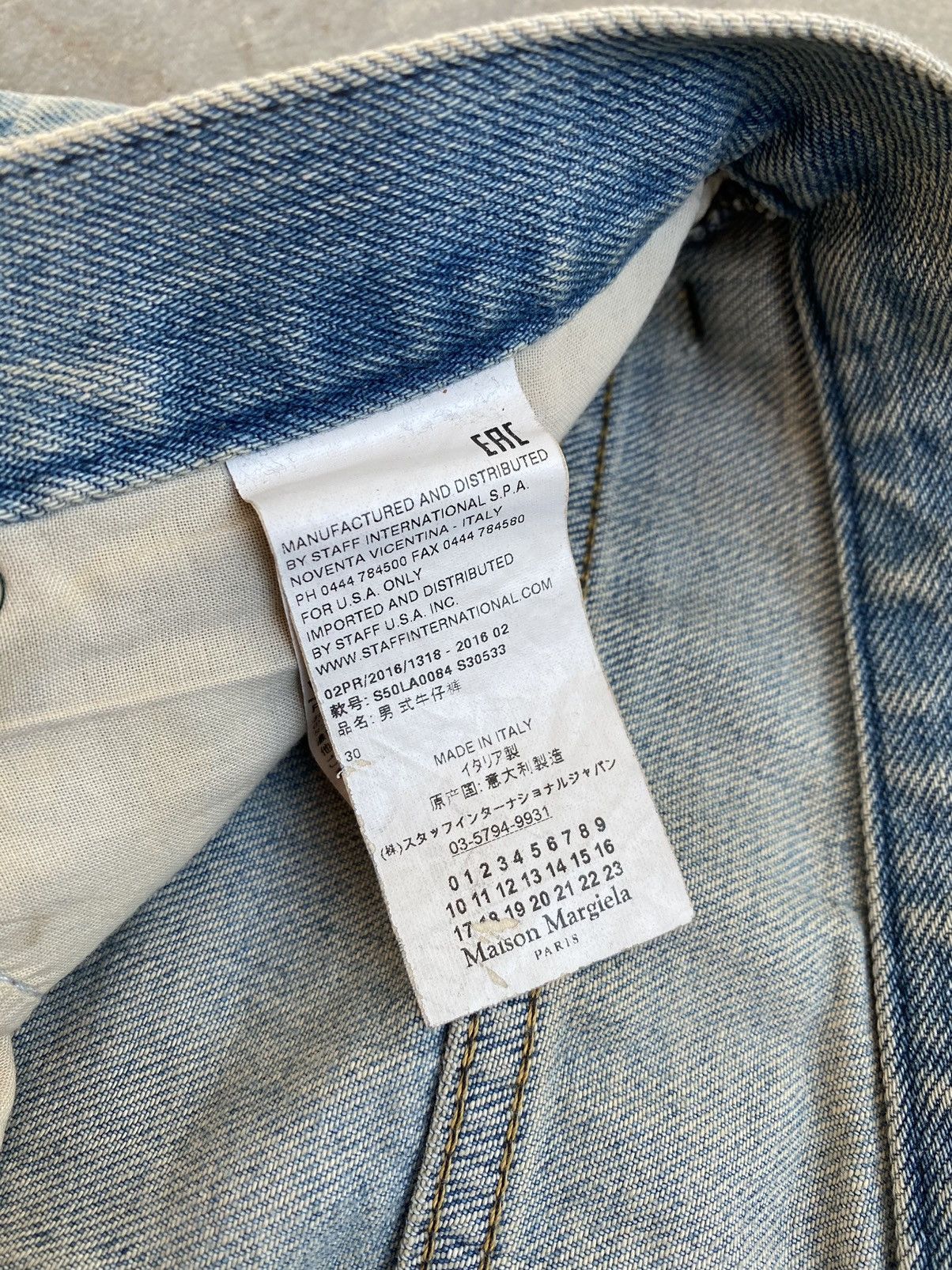 Maison Margiela Archive Maison Margelia Double Hem Denim Blue Jeans Sz. 30 Size US 30 / EU 46 - 6 Thumbnail