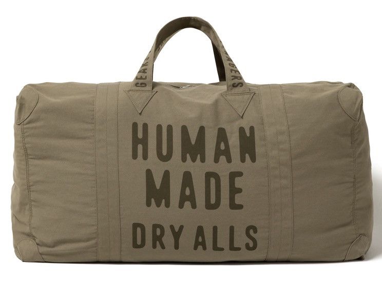 image of Human Made Duffle Bag in Olive Drab, Men's