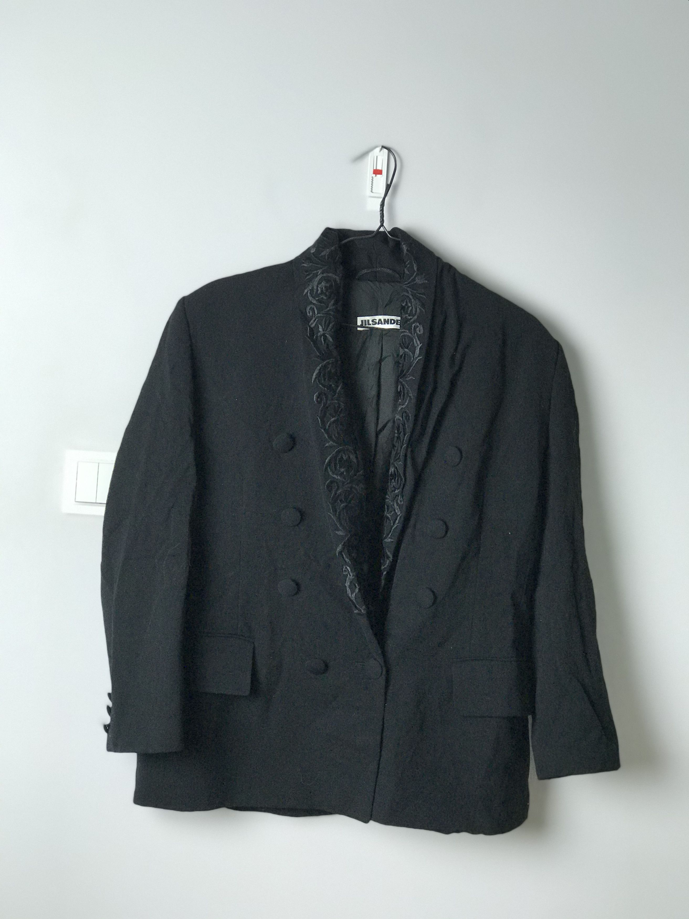 Jil Sander WMNS Jil Sander vintage blazer black floral Size M / US 6-8 / IT 42-44 - 1 Thumbnail