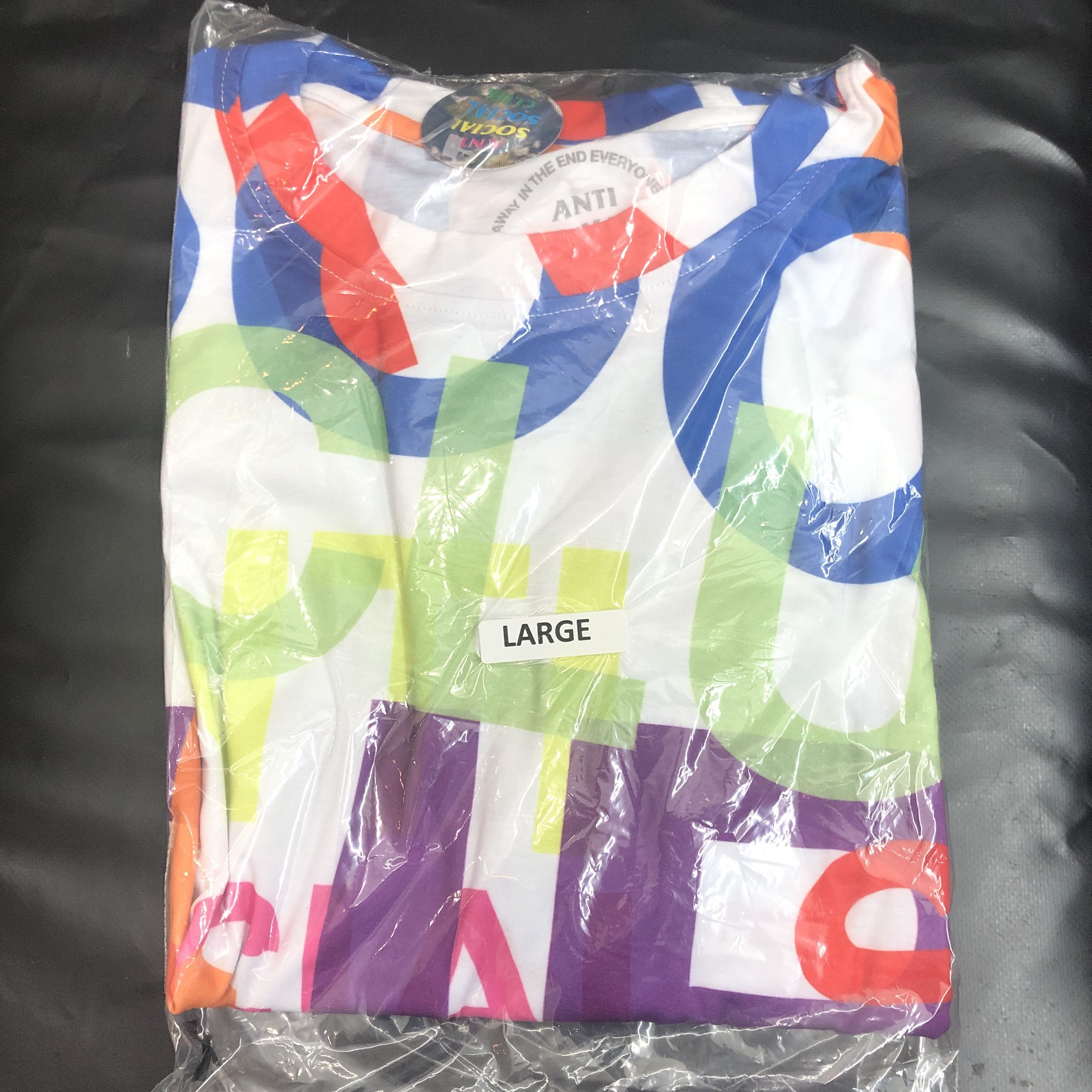 Anti Social Social Club DS ASSC Black Logo Headrush All Ove White Tee in hand KITH Size US L / EU 52-54 / 3 - 2 Thumbnail