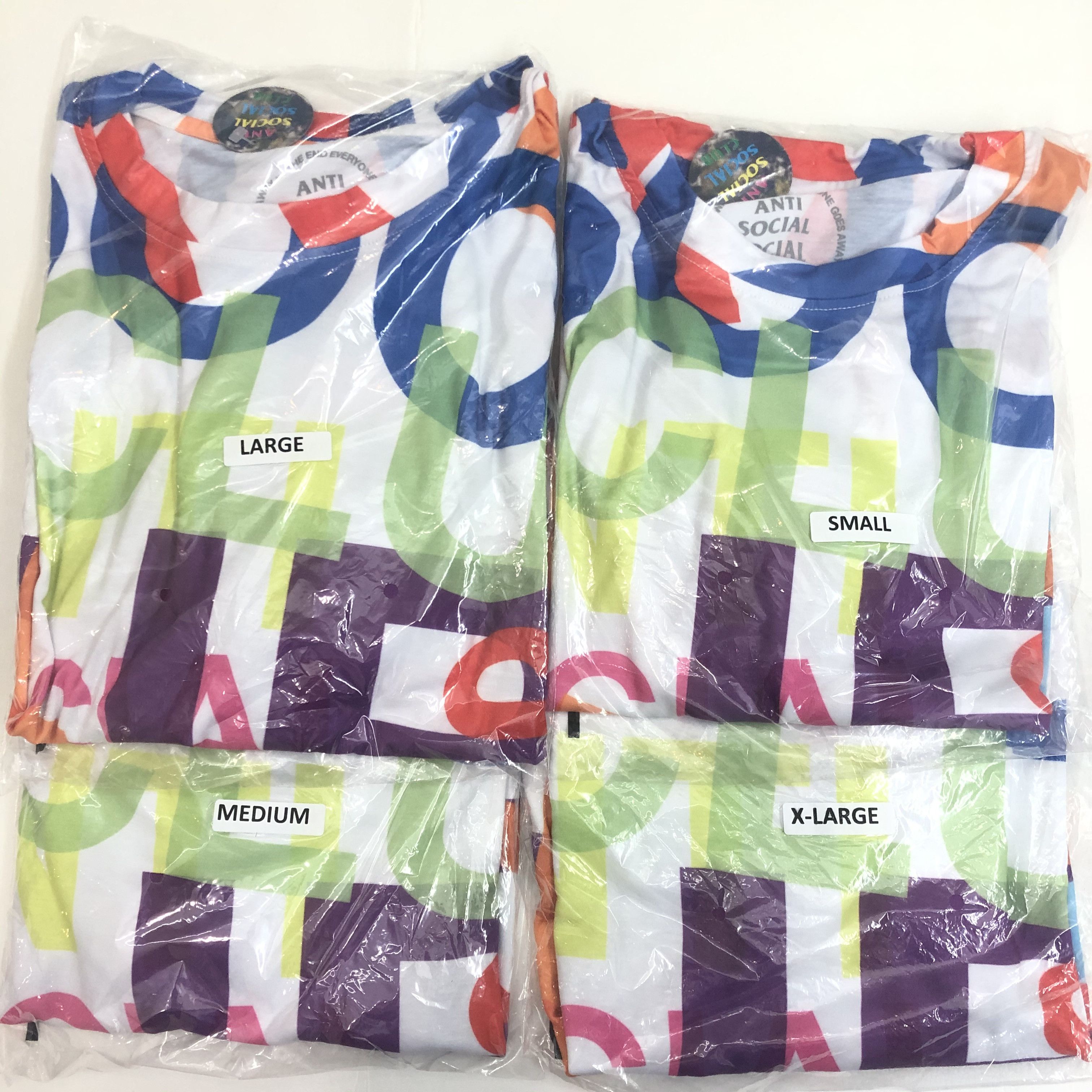Anti Social Social Club DS ASSC Black Logo Headrush All Ove White Tee in hand KITH Size US L / EU 52-54 / 3 - 6 Thumbnail