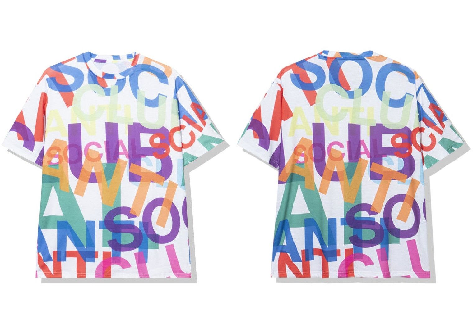 Anti Social Social Club DS ASSC Black Logo Headrush All Ove White Tee in hand KITH Size US L / EU 52-54 / 3 - 5 Thumbnail