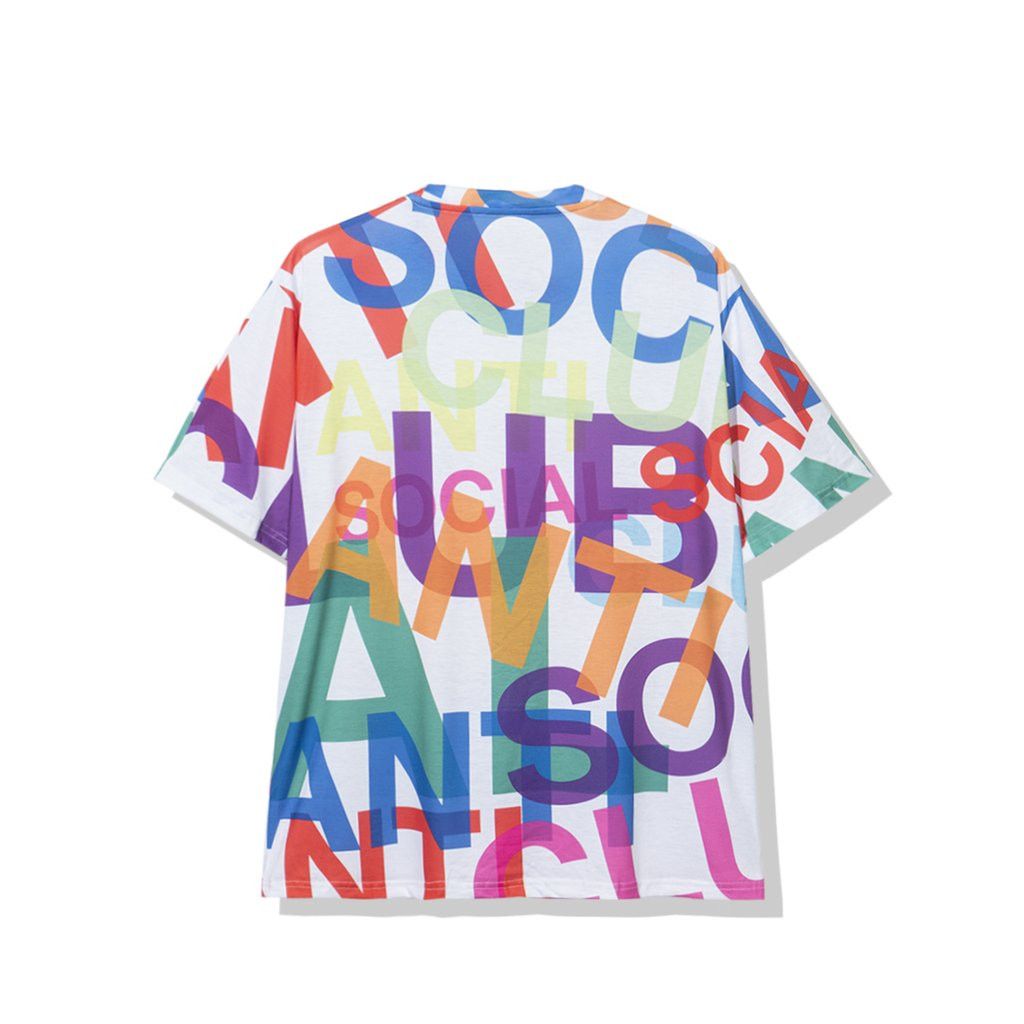 Anti Social Social Club DS ASSC Black Logo Headrush All Ove White Tee in hand KITH Size US L / EU 52-54 / 3 - 3 Thumbnail