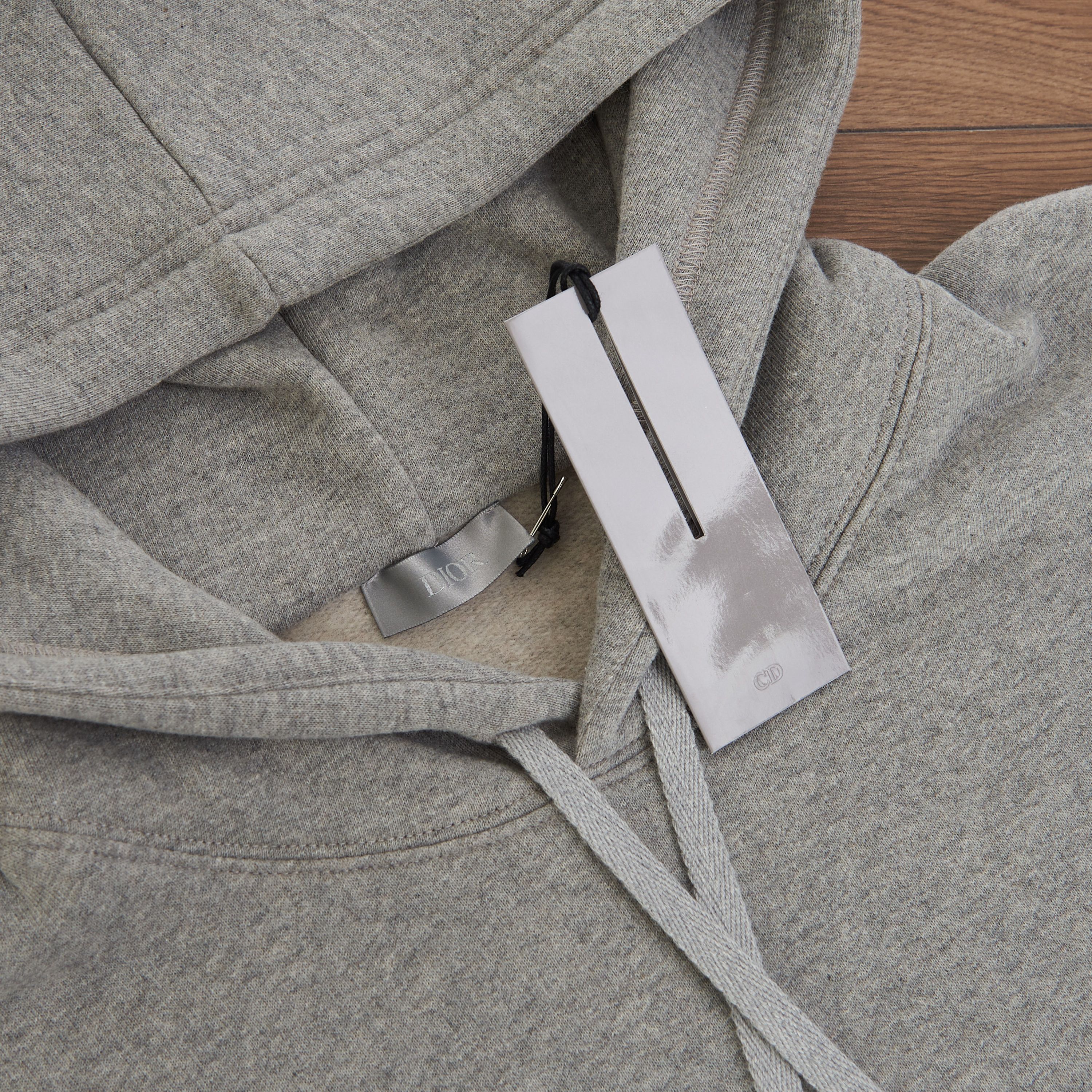 Dior Hooded Sweatshirt In Gray Soft Fleece Oblique Embroidery Size US XXL / EU 58 / 5 - 11 Thumbnail