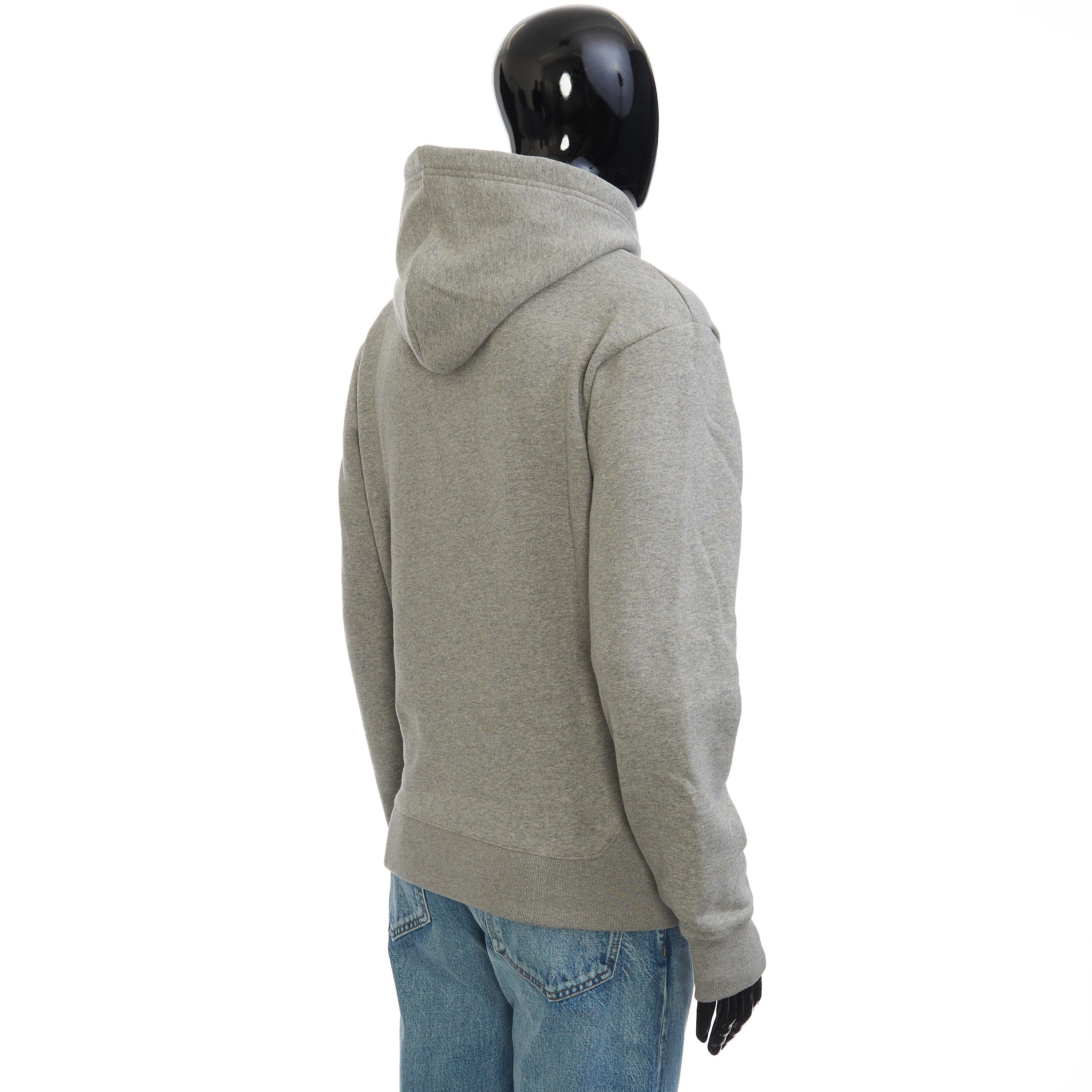Dior Hooded Sweatshirt In Gray Soft Fleece Oblique Embroidery Size US XXL / EU 58 / 5 - 8 Thumbnail