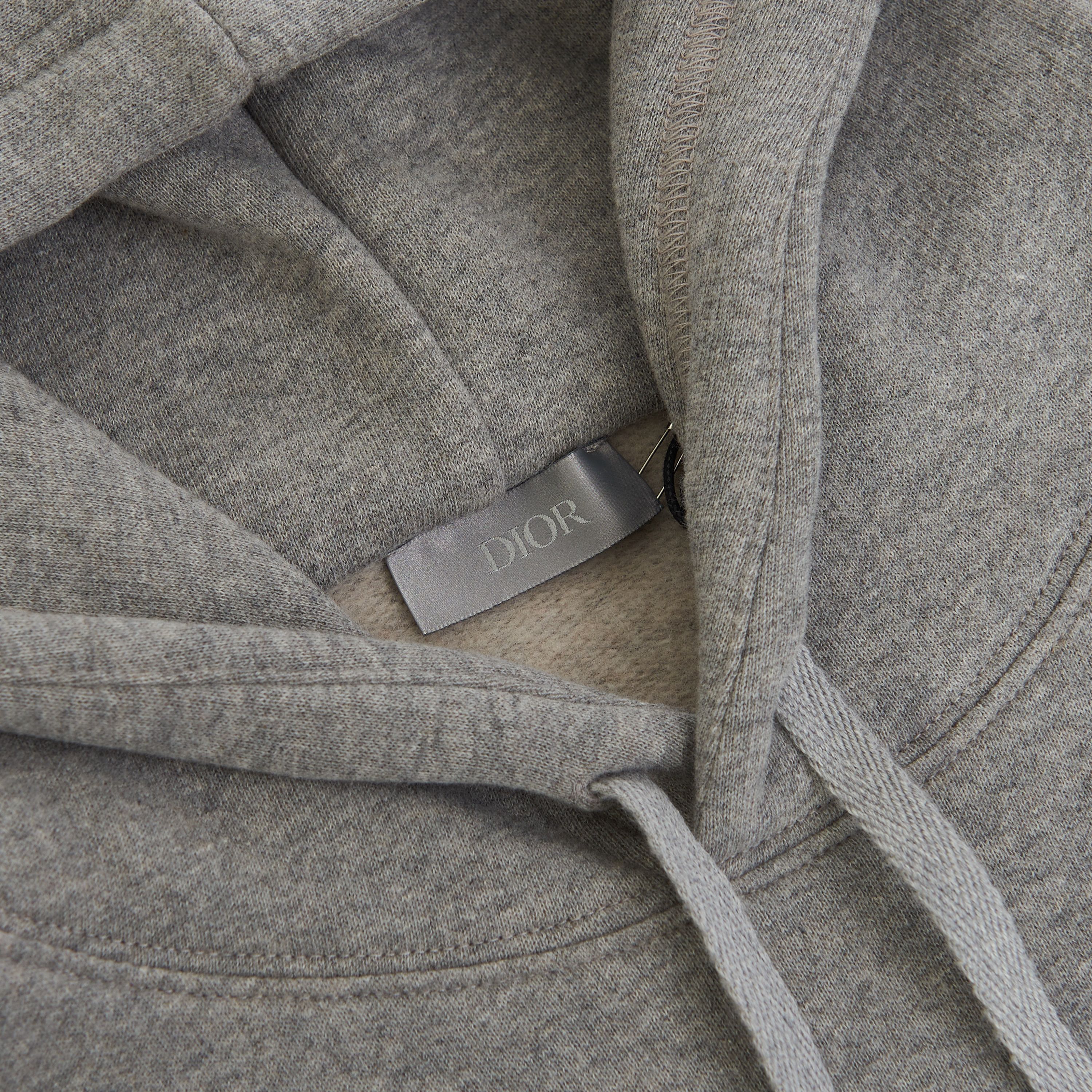 Dior Hooded Sweatshirt In Gray Soft Fleece Oblique Embroidery Size US XXL / EU 58 / 5 - 12 Thumbnail