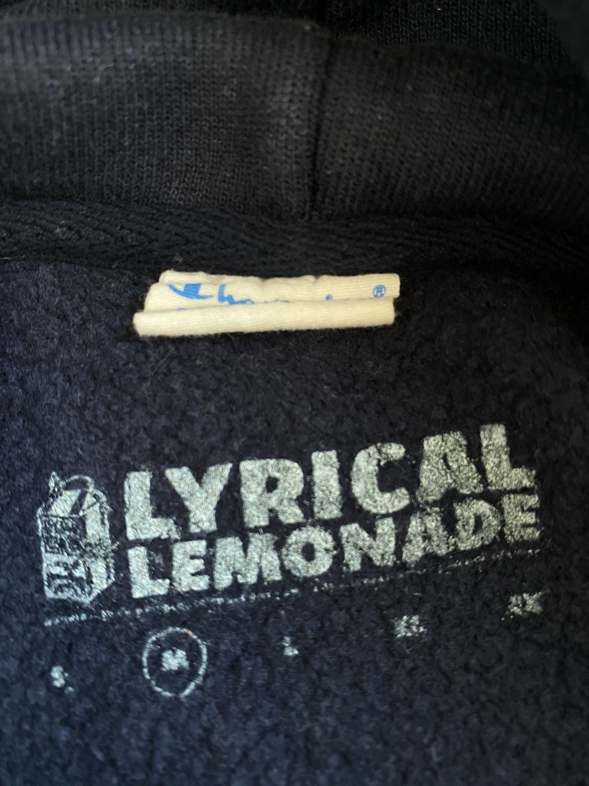 Lyrical Lemonade Lyrical Lemonade MTV LL Champion Hoodie Navy Medium 🧊 Logo Size US M / EU 48-50 / 2 - 4 Thumbnail