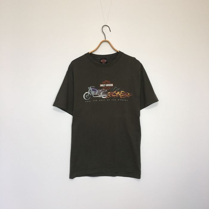 Vintage 2001 Harley Davidson Made in USA Sun Faded T-Shirt Size L